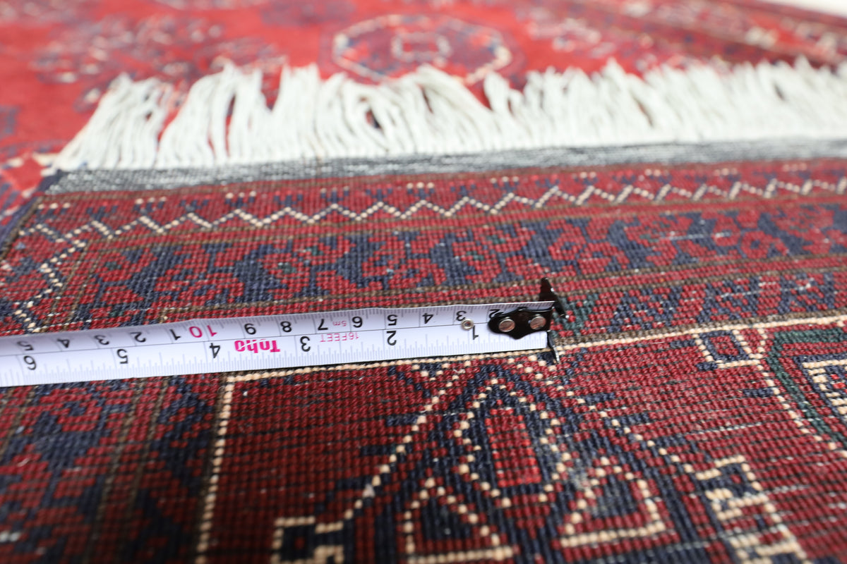 Afghani Rug 4x10 size range tribal laid flat