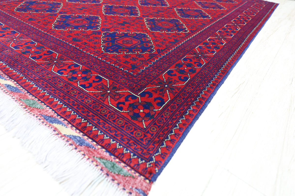 Afghani Rug 5x8 size range tribal laid flat