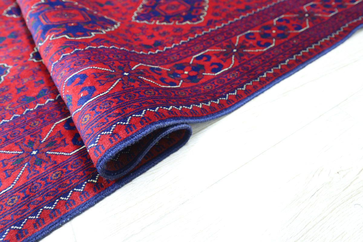 Afghani Rug 5x8 size range tribal laid flat