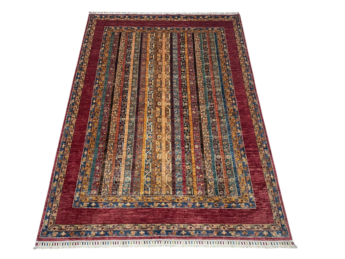 Afghani Rug 6x9 size range tribal laid flat