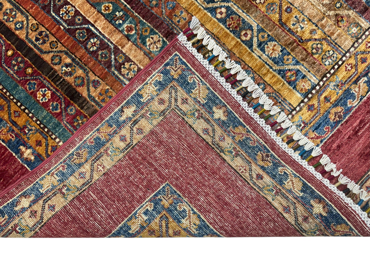 Afghani Rug 6x9 size range tribal laid flat