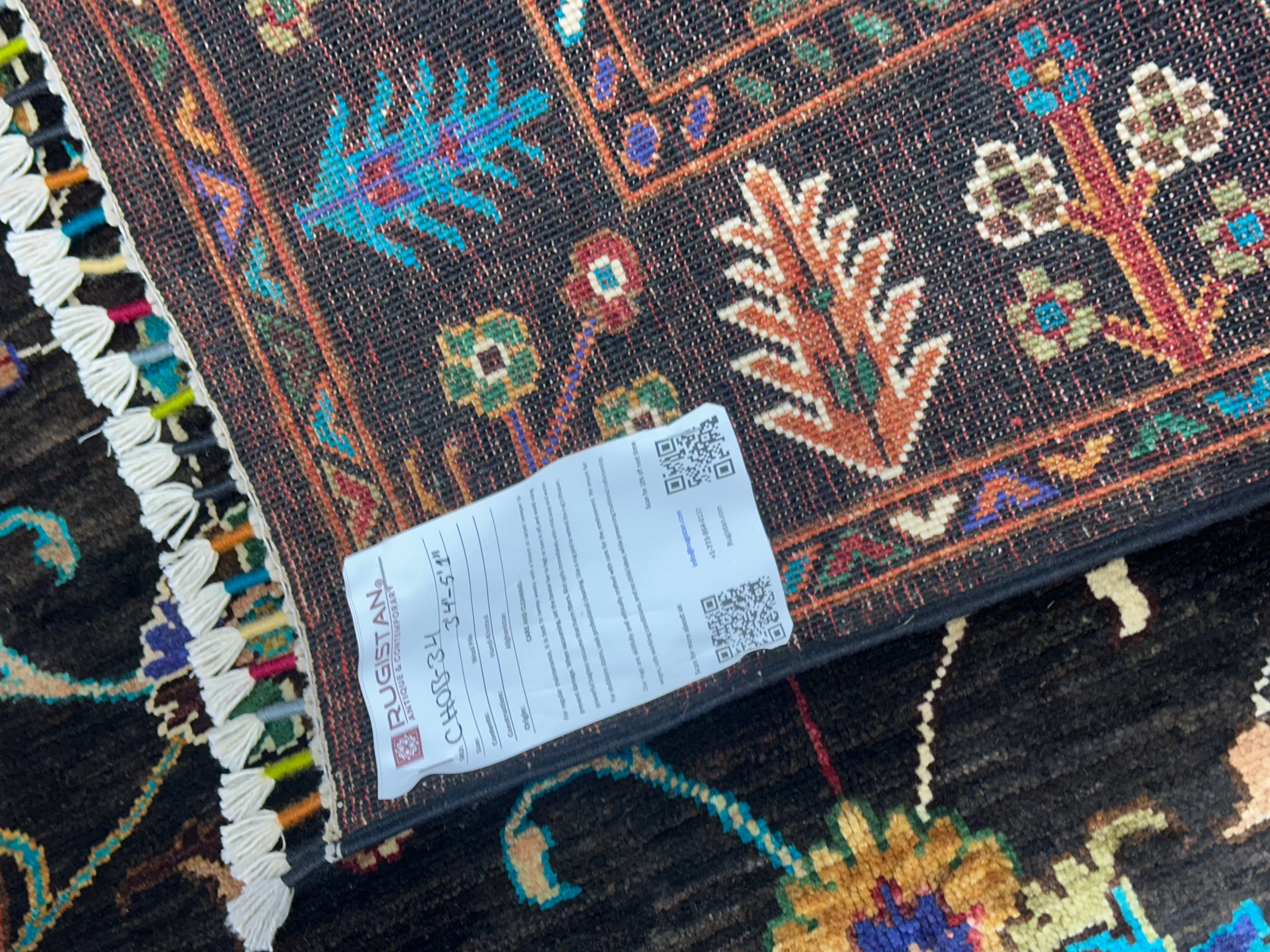 Afghani Rug 4x6 size range tribal laid flat