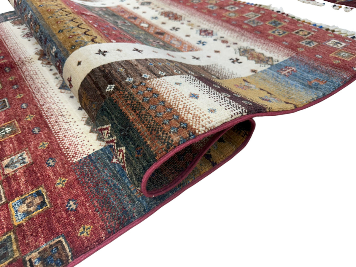 Afghani Rug 4x6 size range tribal laid flat