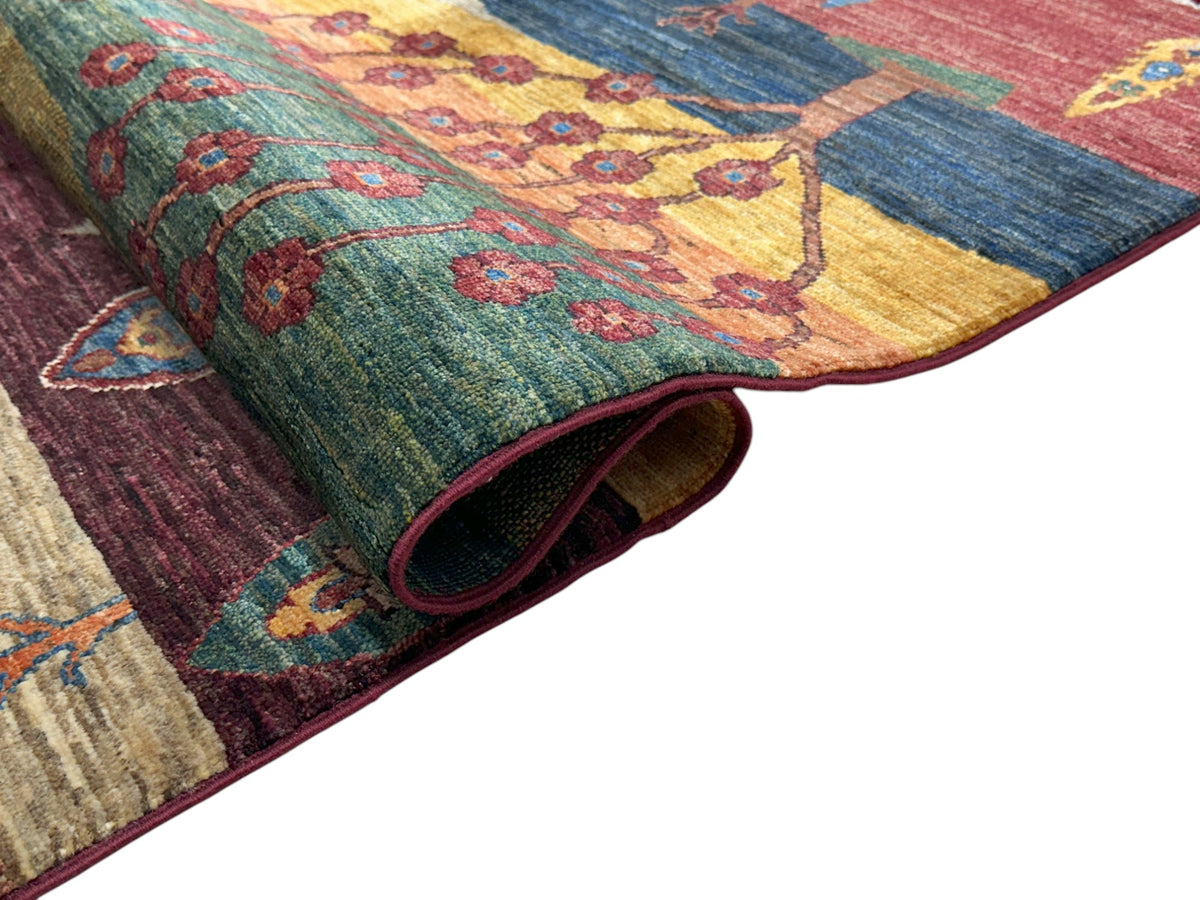 Afghani Rug 4x6 size range tribal laid flat