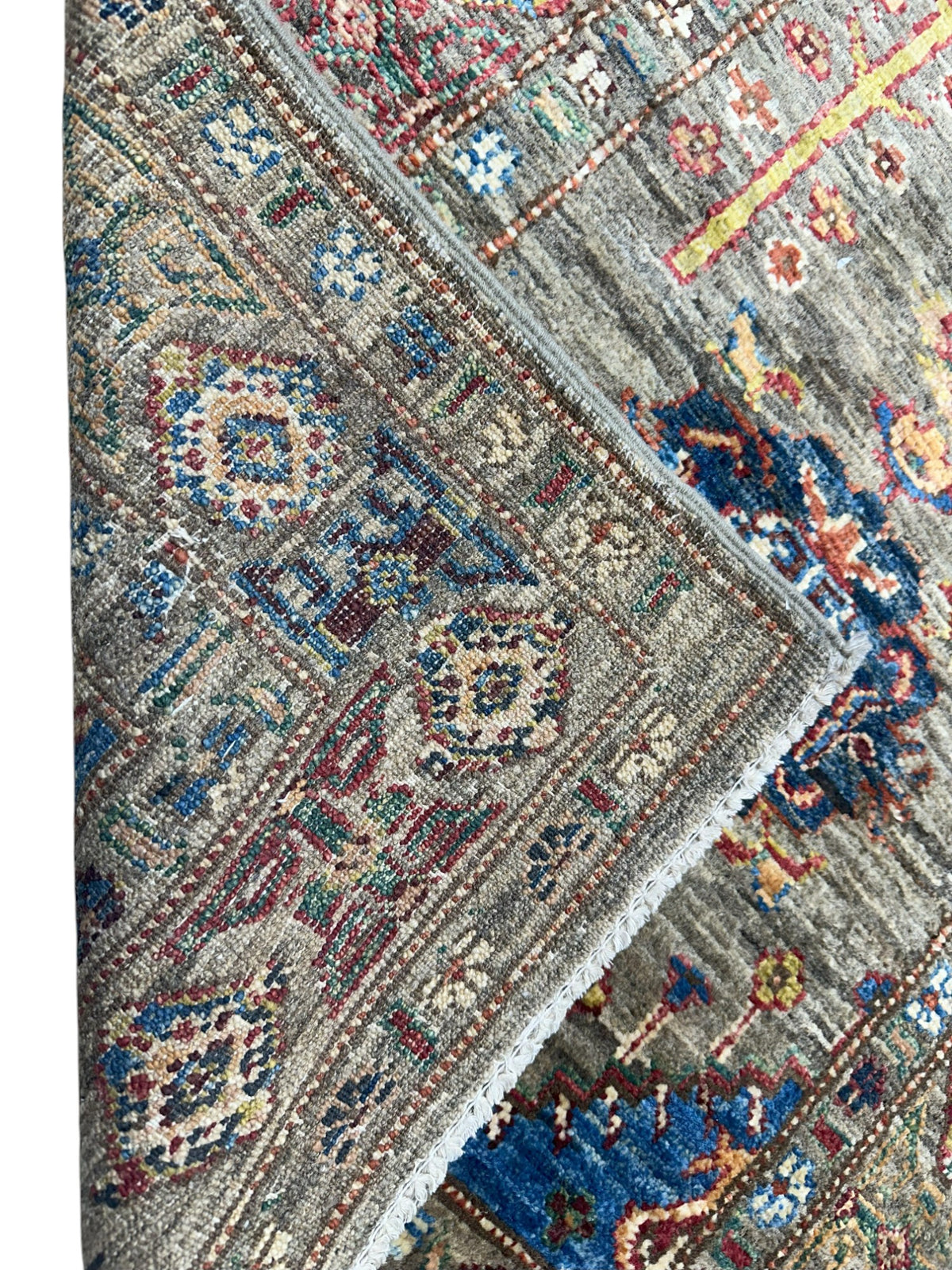 Afghan Super Kazak Runner 2'7" x 10', Hand-Knotted Ghazni Wool, view 3