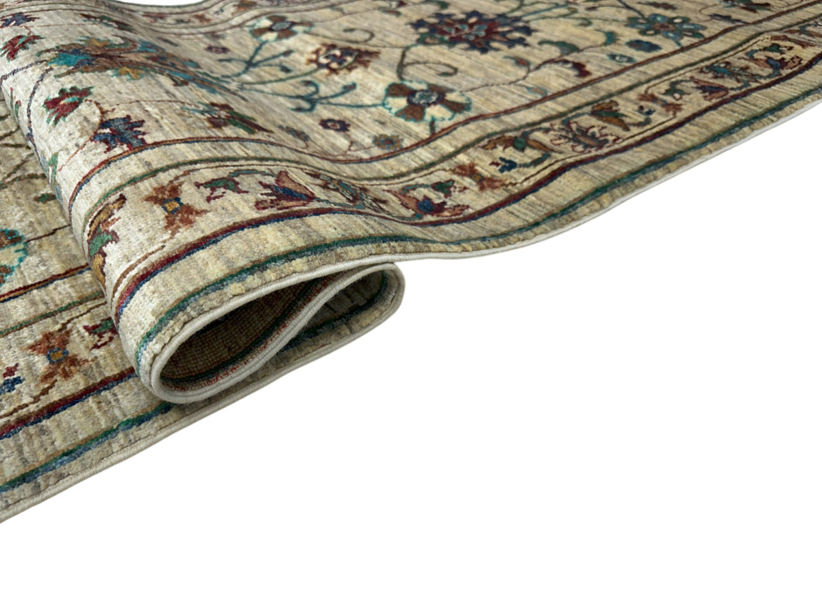 Afghan Khorjin Runner 2'9" x 9'11", Hand-Knotted Ghazni Wool, view 3