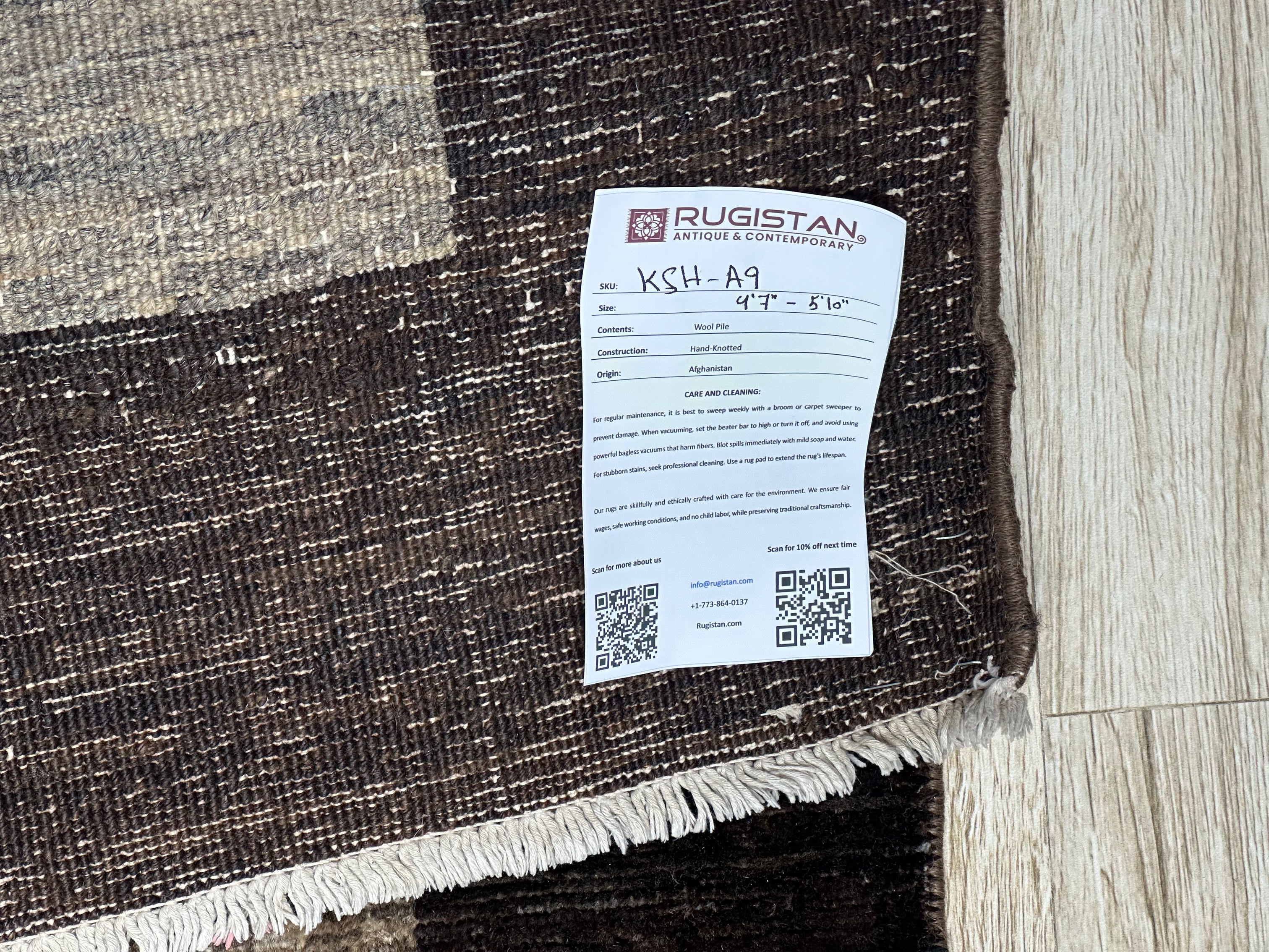 Afghani Rug 5x8 size range tribal laid flat