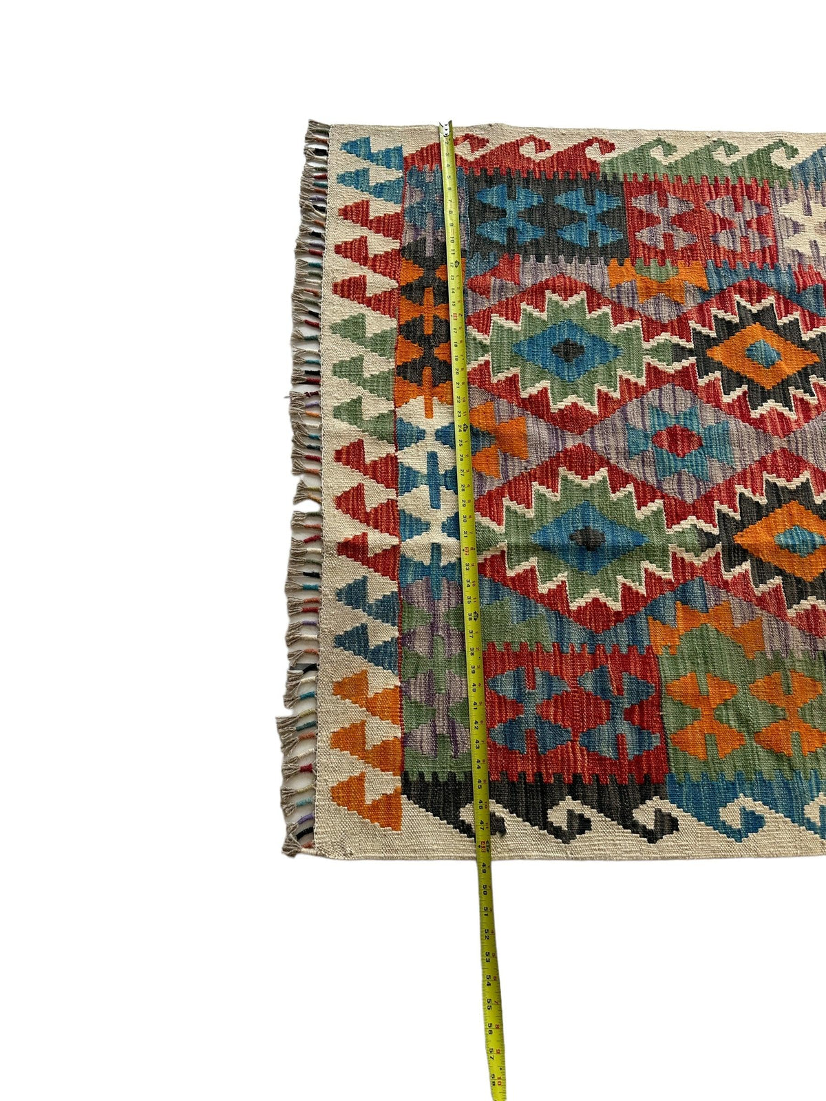 Afghan Chobi Kilim Rug 4' x 6', Hand-Woven, view 5