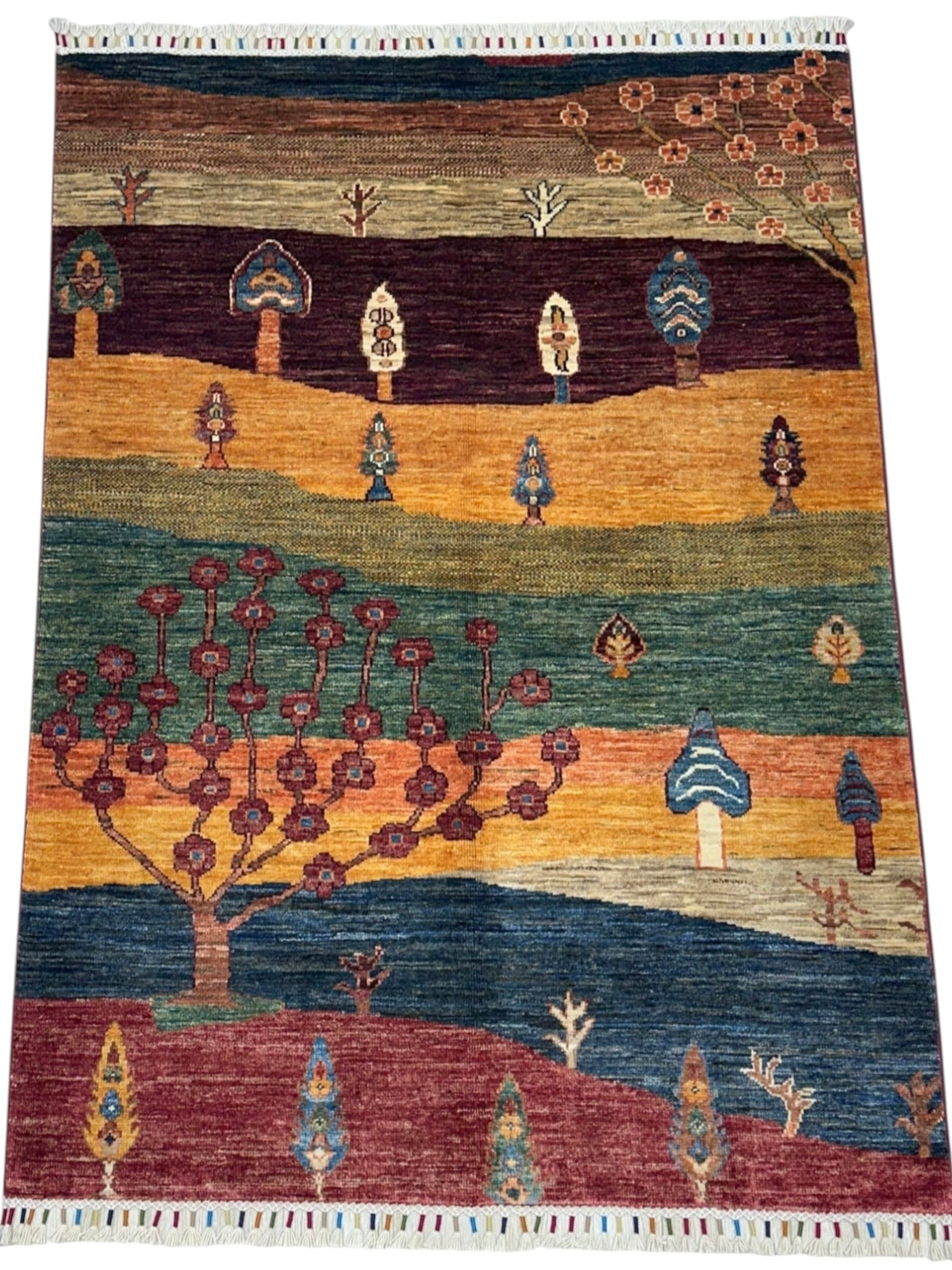 Afghani Rug 4x6 size range tribal laid flat