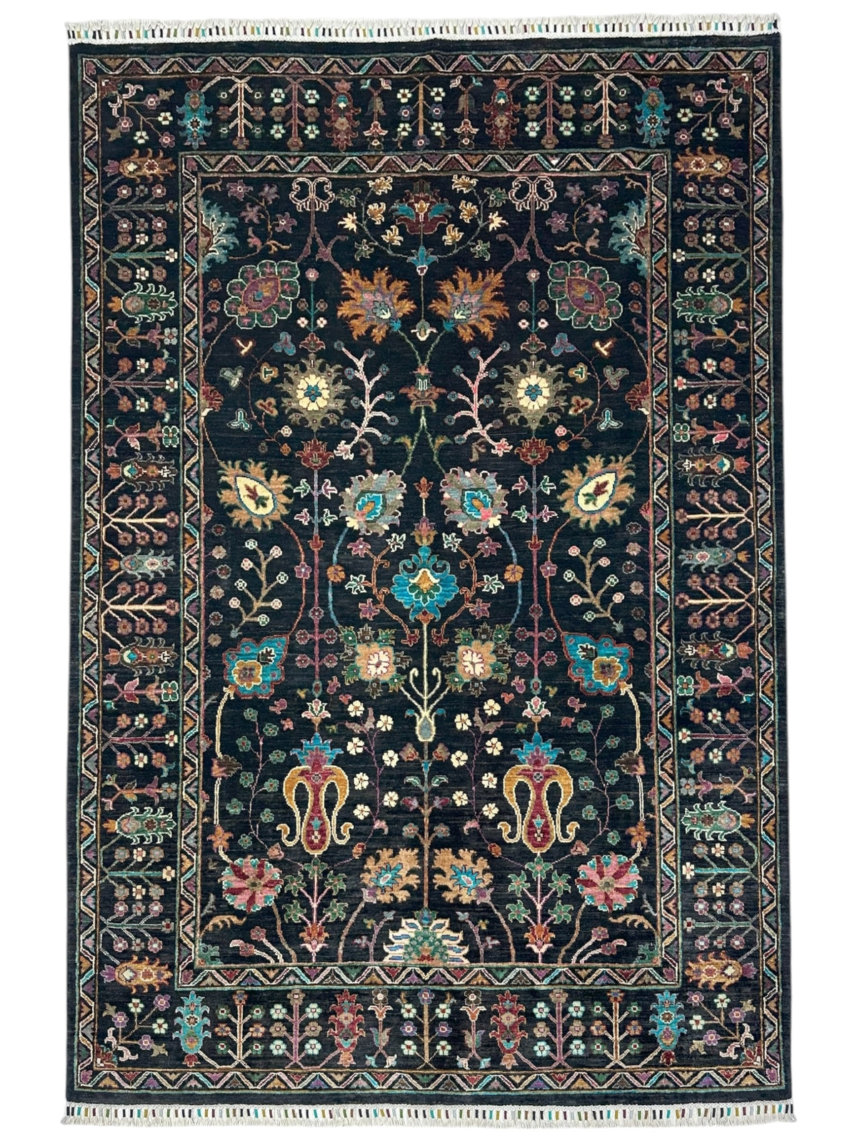 Afghani Rug 6x9 size range tribal laid flat