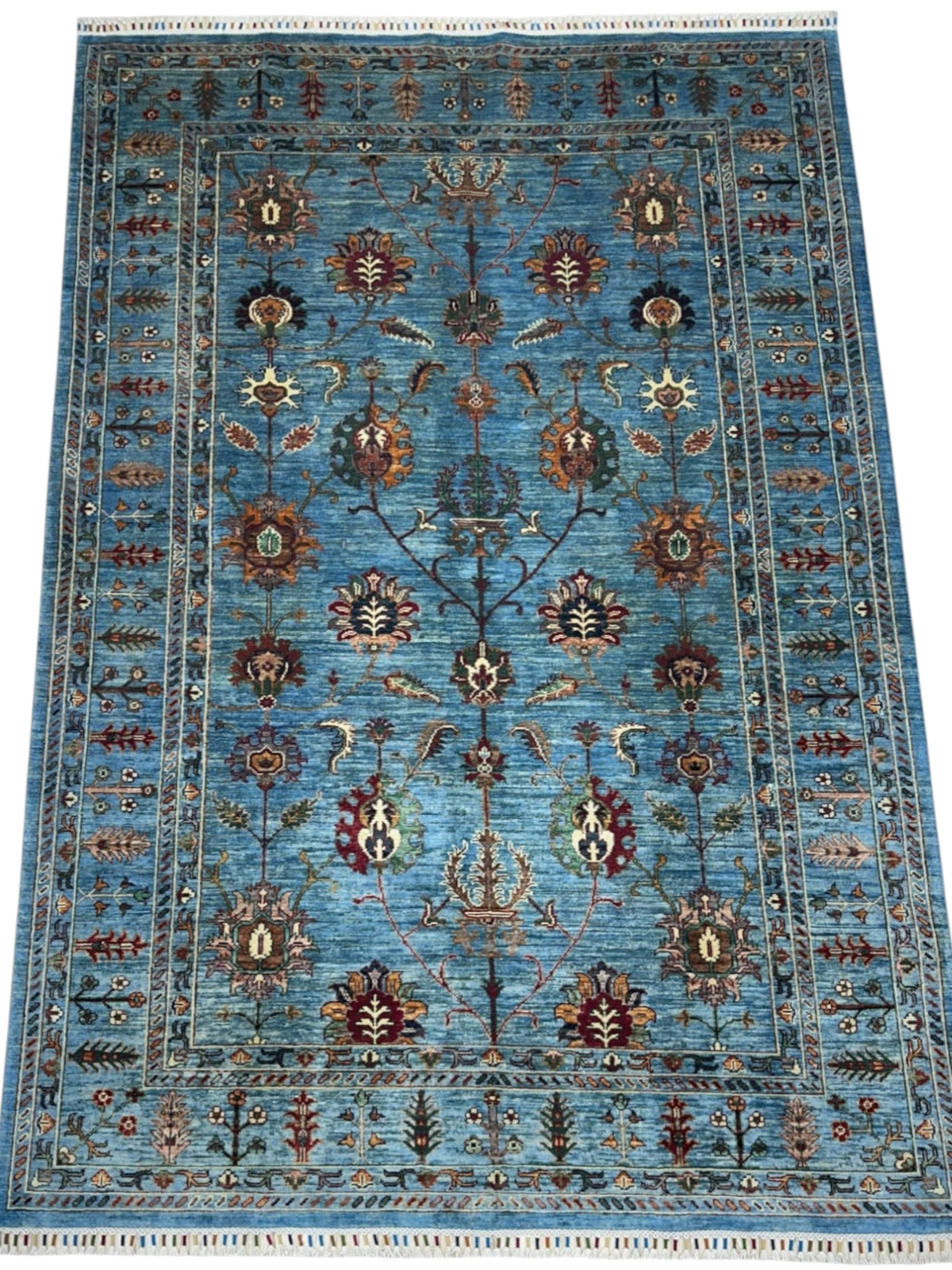 Afghani Rug 6x9 size range tribal laid flat