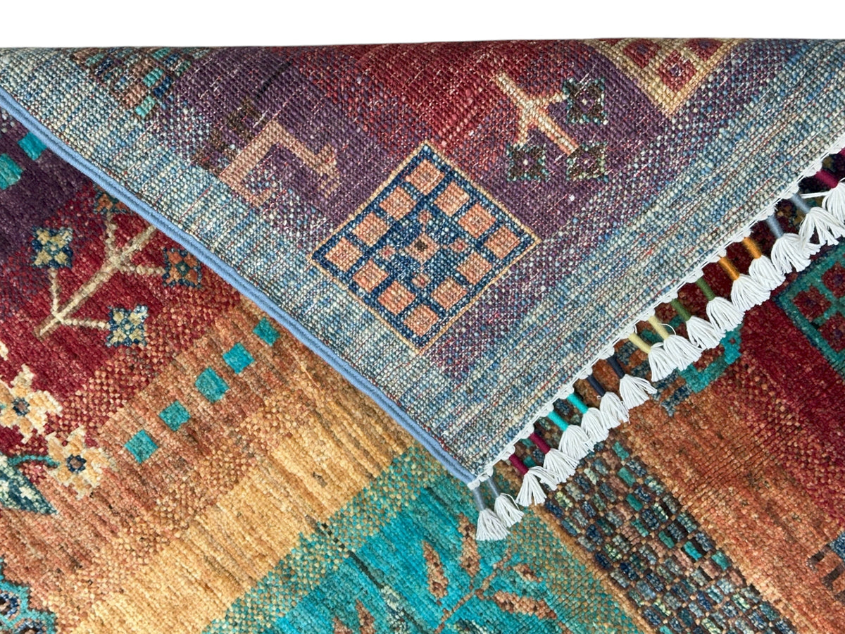 Afghani Rug 4x6 size range tribal laid flat