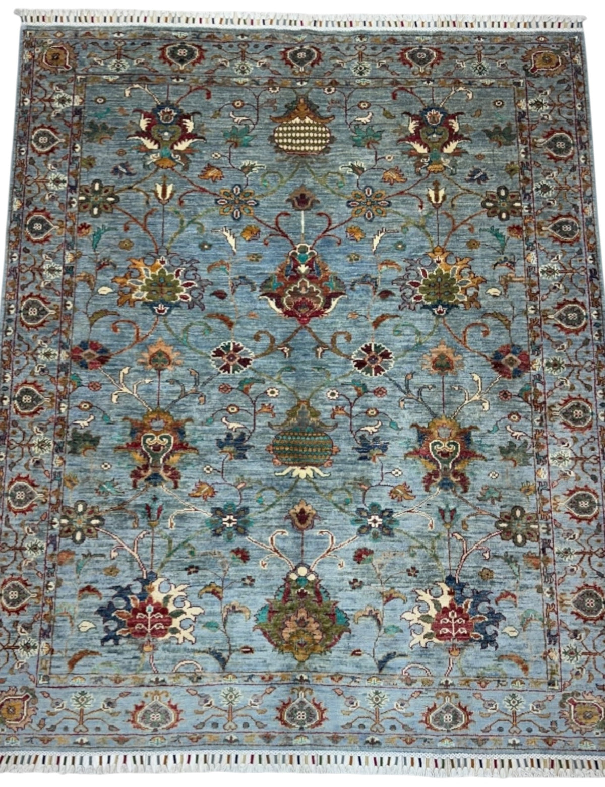 Afghani Rug 5x8 size range tribal laid flat