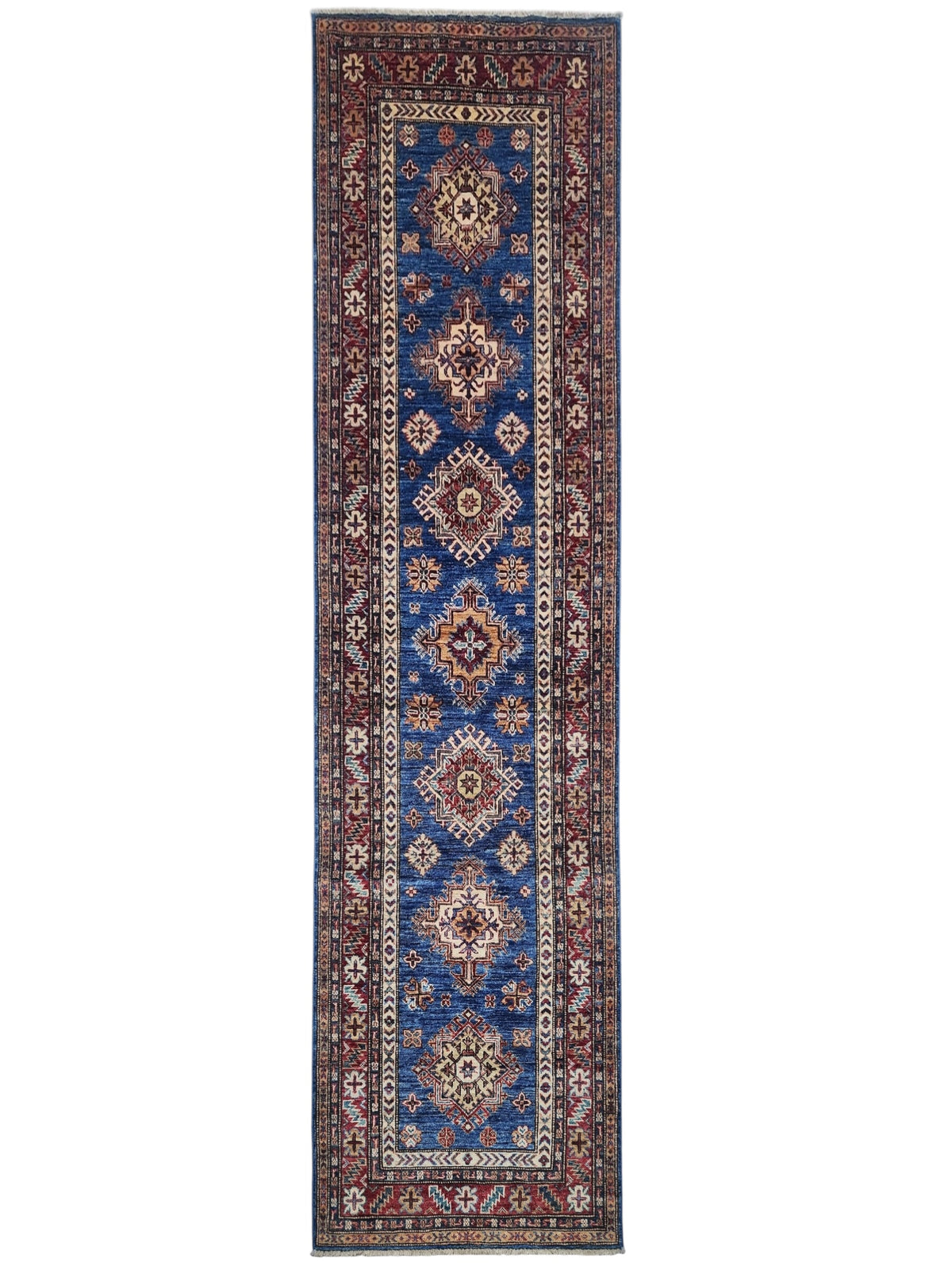 Afghan Gabbeh Rug 3'3" x 4'11", Hand-Knotted Ghazni Wool