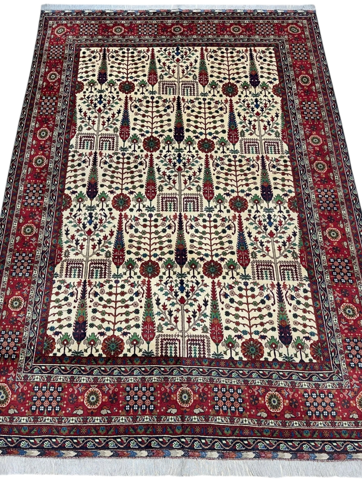 Afghani Rug 7x10 size range tribal laid flat
