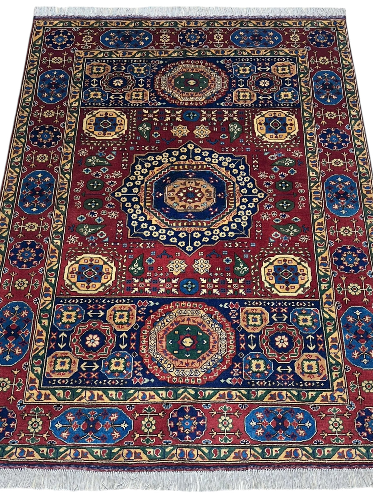 Afghani Rug 5x8 size range tribal laid flat