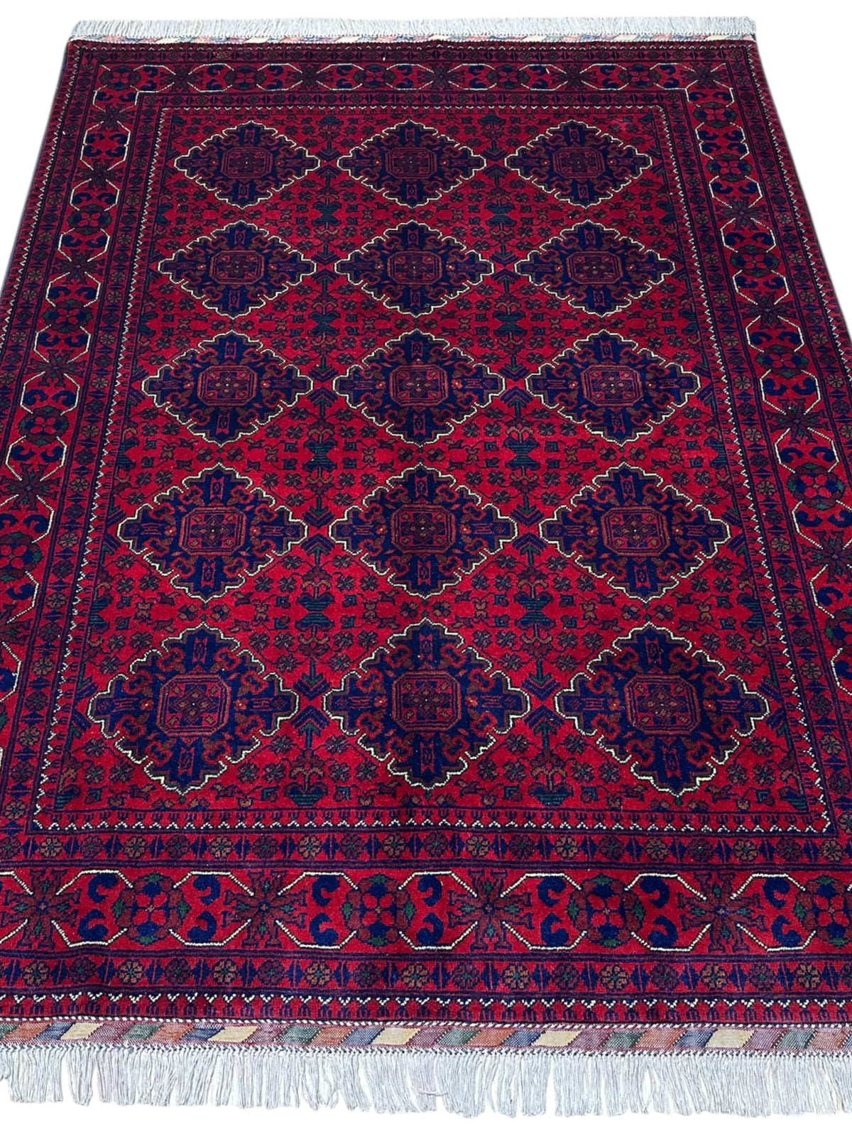 Afghani Rug 5x8 size range tribal laid flat