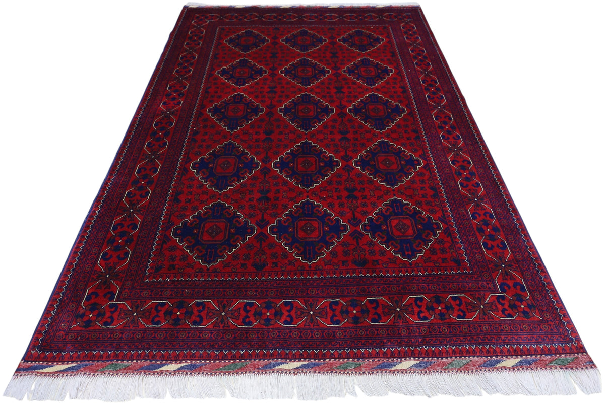 Afghani Rug 5x8 size range tribal laid flat