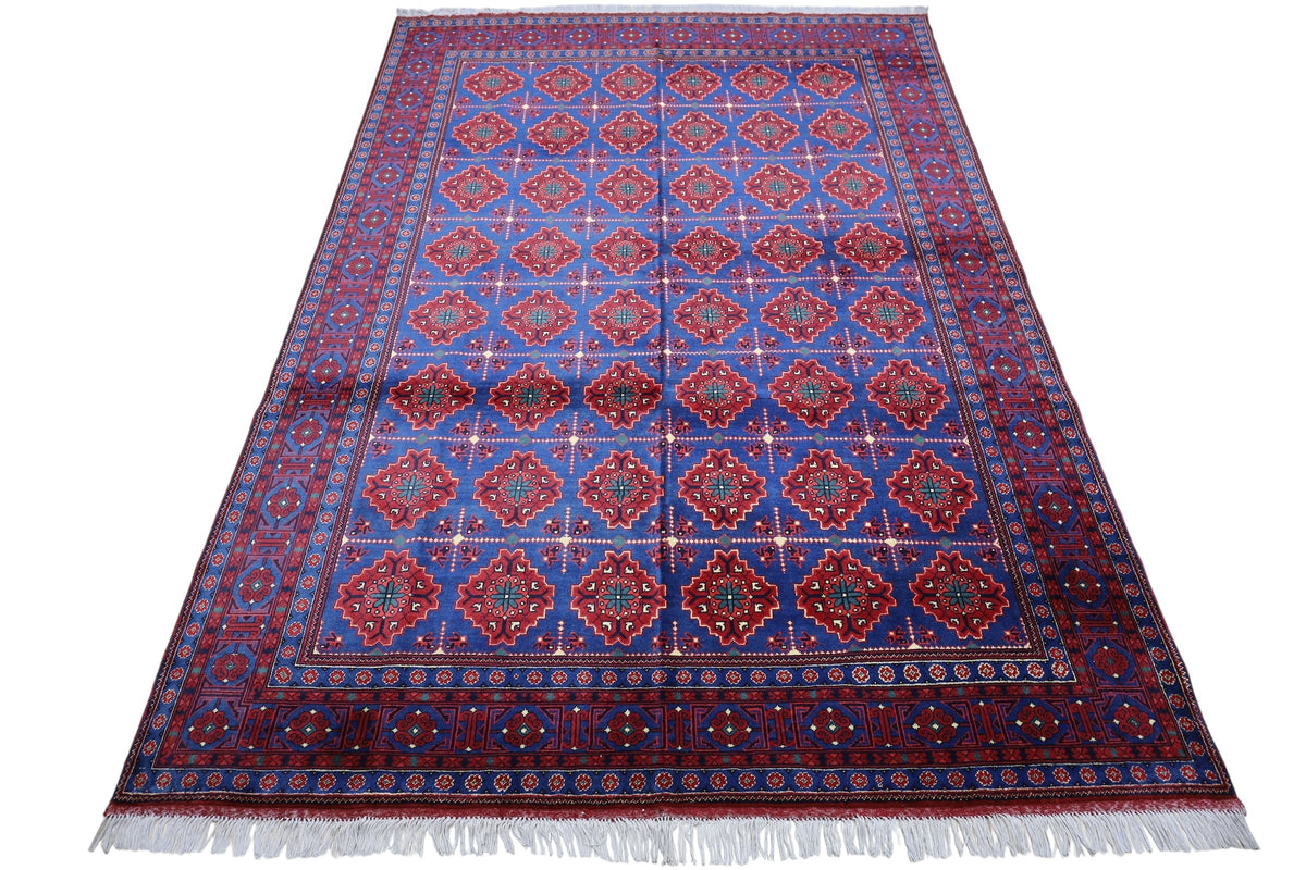 Afghani Rug 7x10 size range tribal laid flat