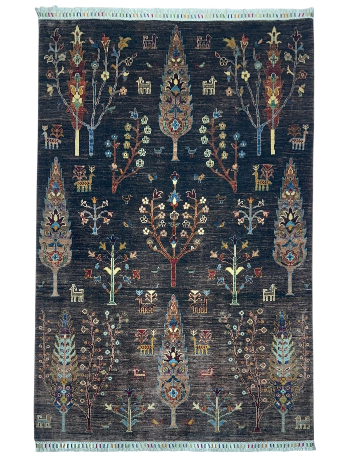 Afghani Rug 5x8 size range tribal laid flat