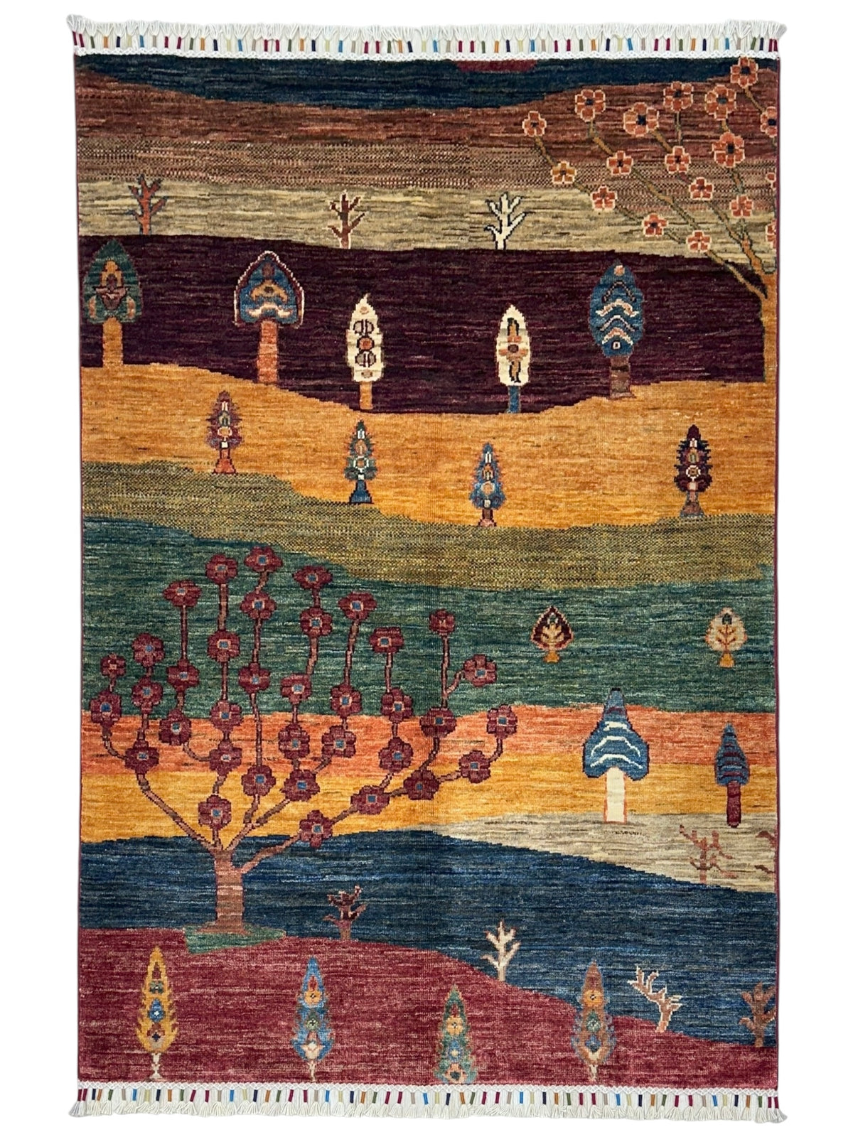 Afghani Rug 4x6 size range tribal laid flat