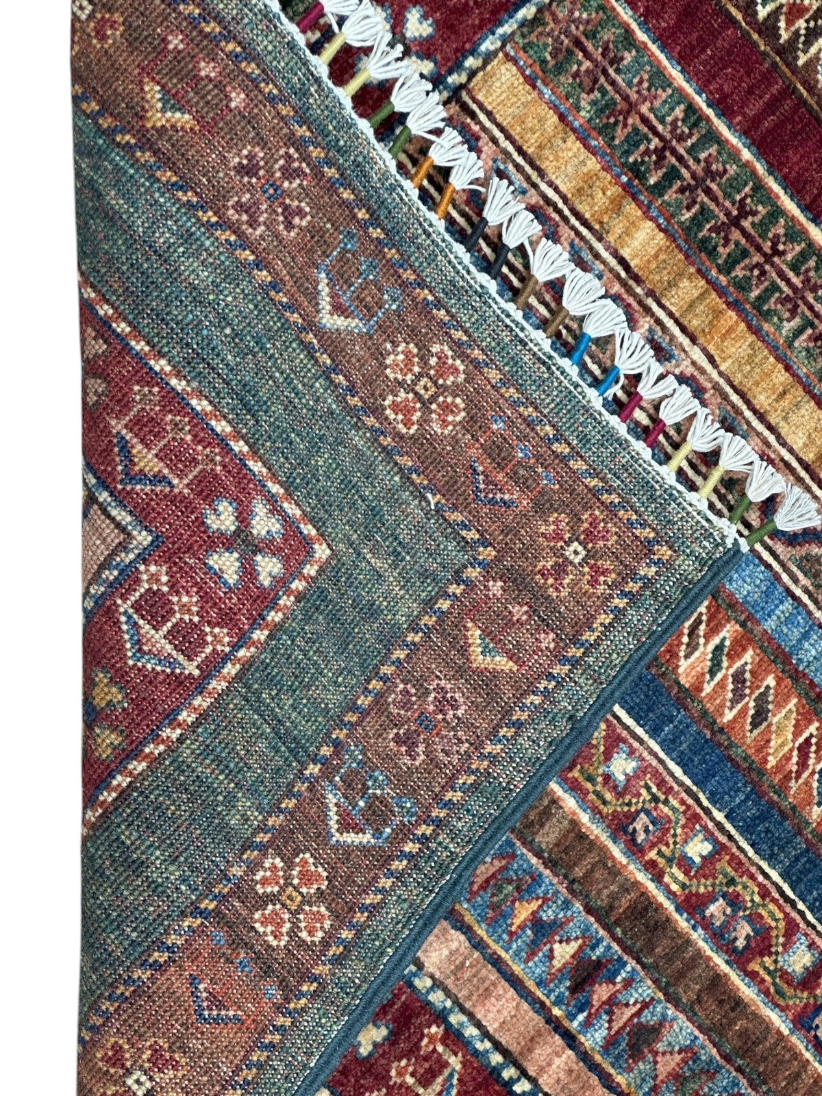 Afghani Rug 5x8 size range tribal laid flat