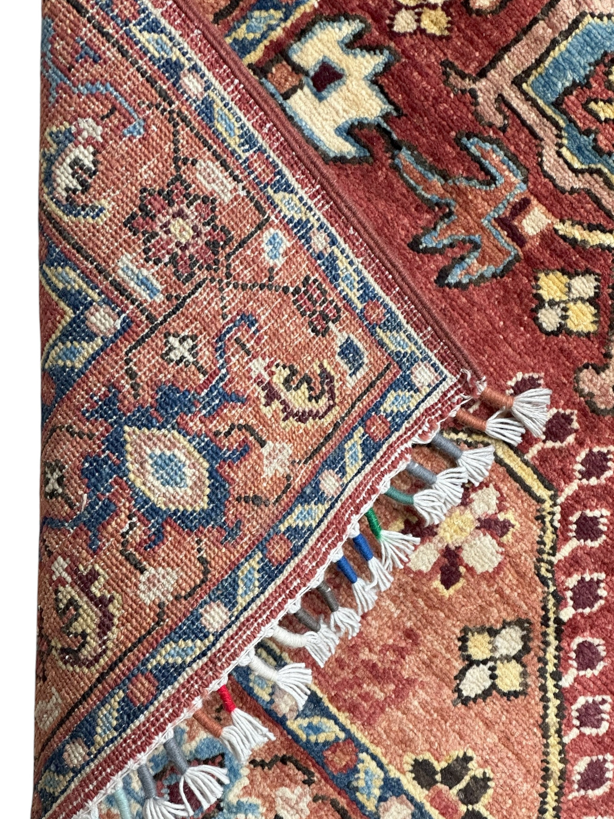Afghan Super Kazak Runner 2'6" x 10'1", Hand-Knotted Ghazni Wool, Red, view 4
