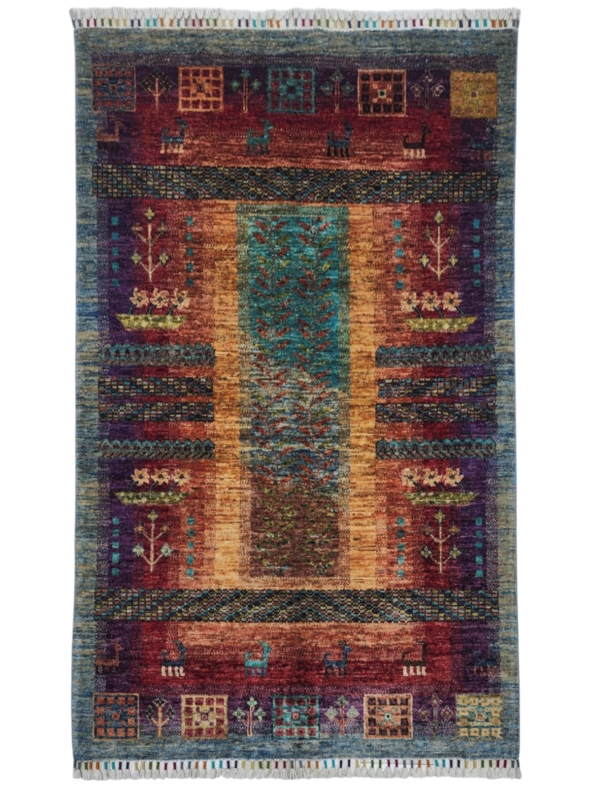 Afghani Rug 4x6 size range tribal laid flat