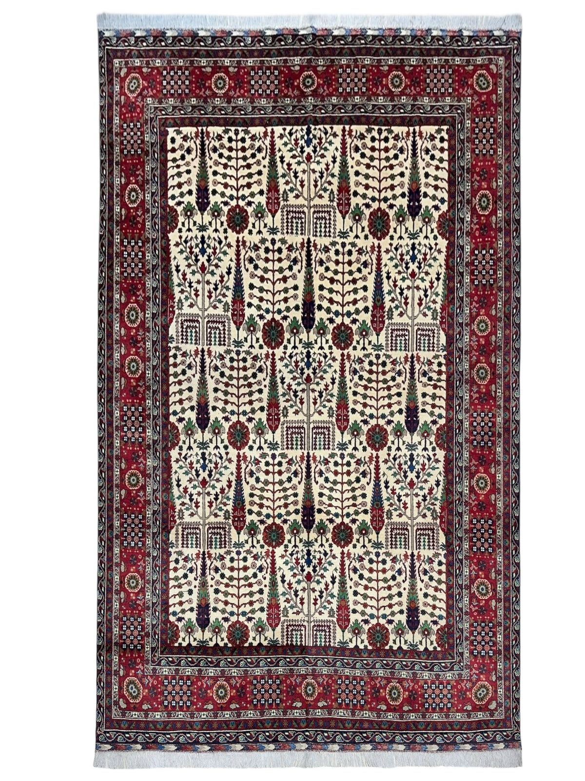 Afghani Rug 7x10 size range tribal laid flat