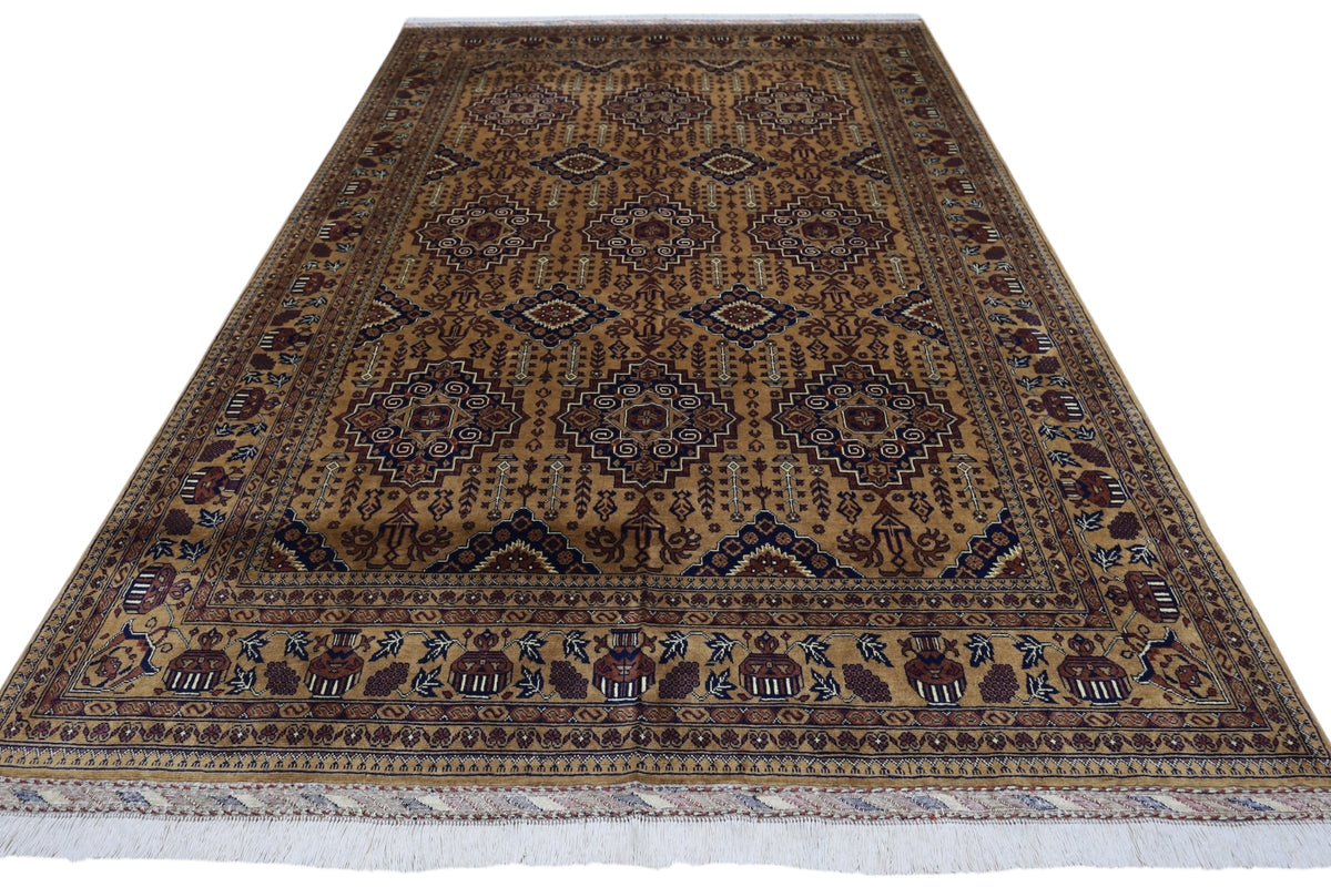 Afghani Rug 8x11 size range tribal laid flat