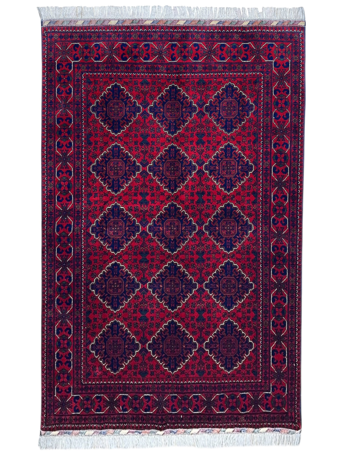 Afghani Rug 5x8 size range tribal laid flat