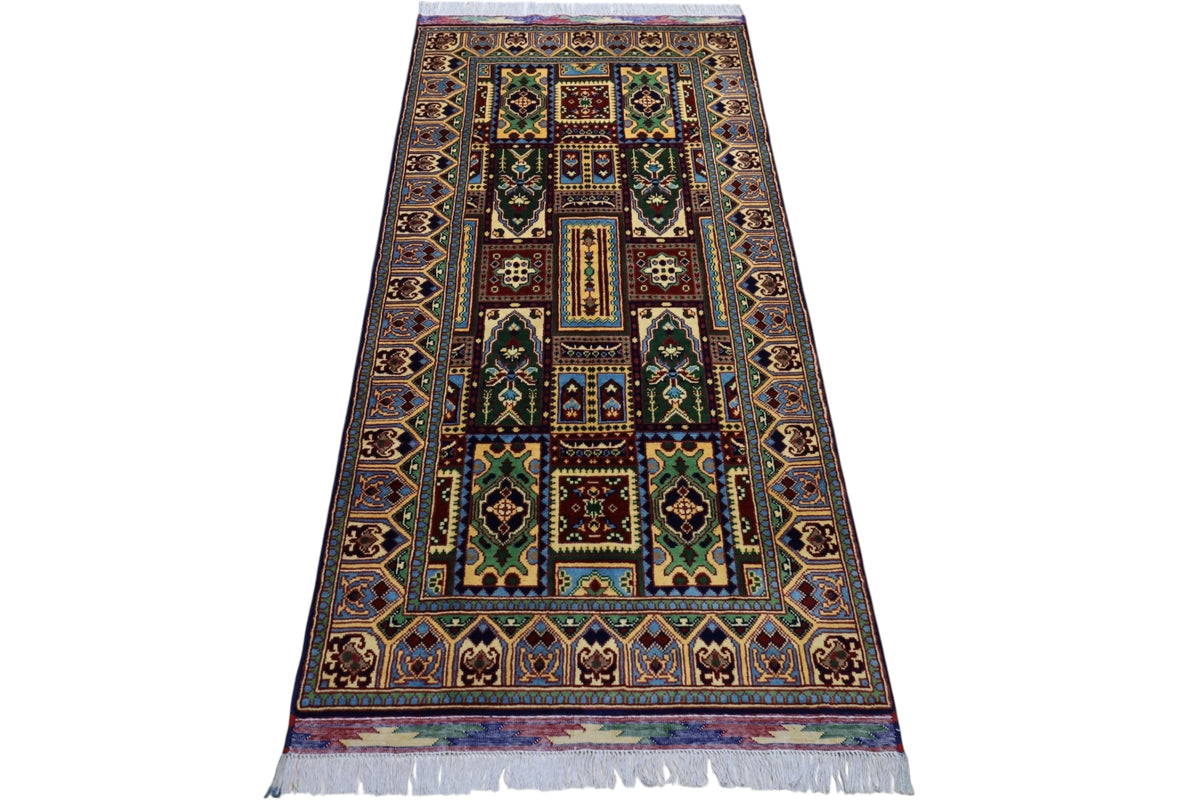 Afghani Runner runner size range tribal Red Cream laid flat