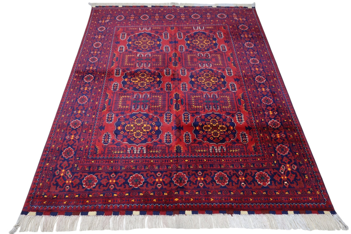 Afghani Rug 6x9 size range tribal Red laid flat