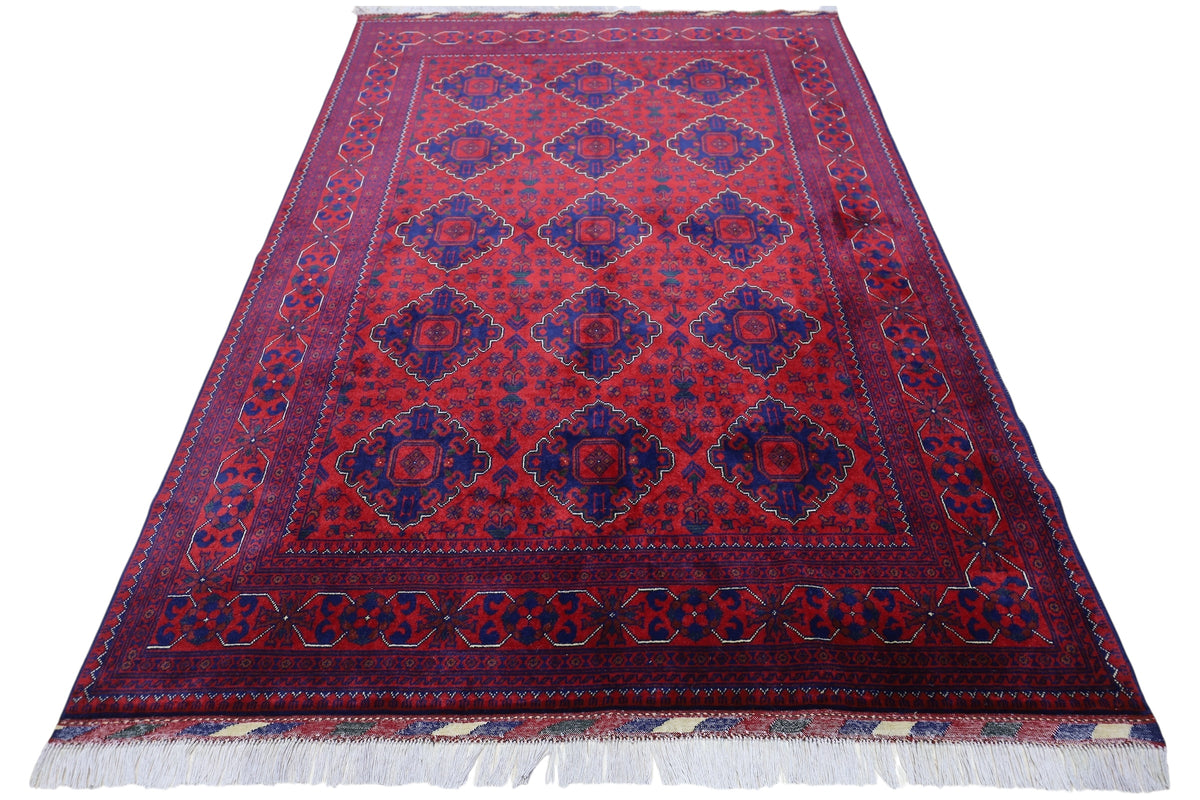 Afghani Rug 5x8 size range tribal laid flat