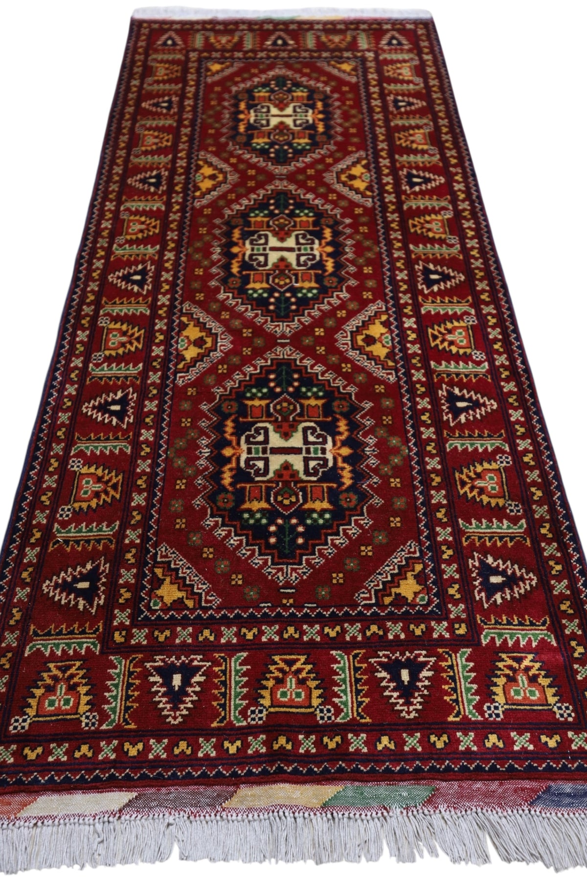 Afghani Runner runner size range tribal laid flat