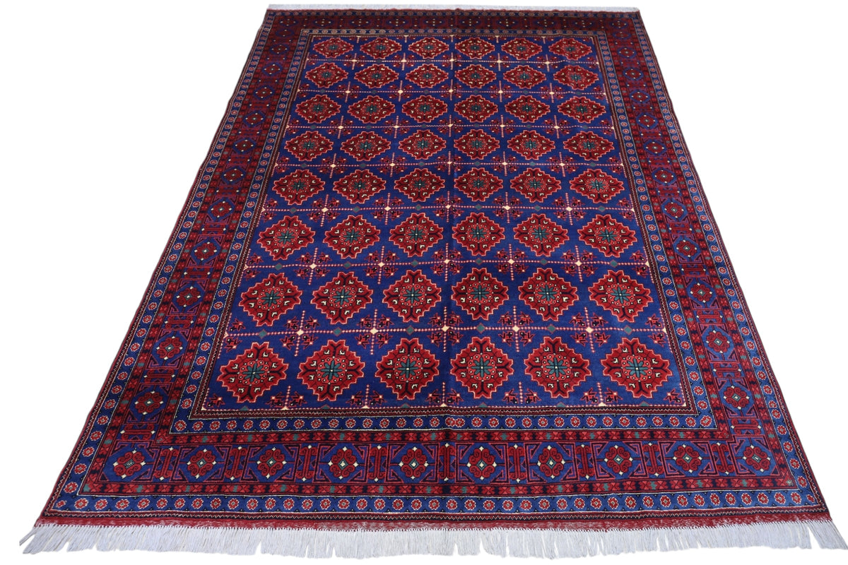 Afghani Rug 7x10 size range tribal laid flat
