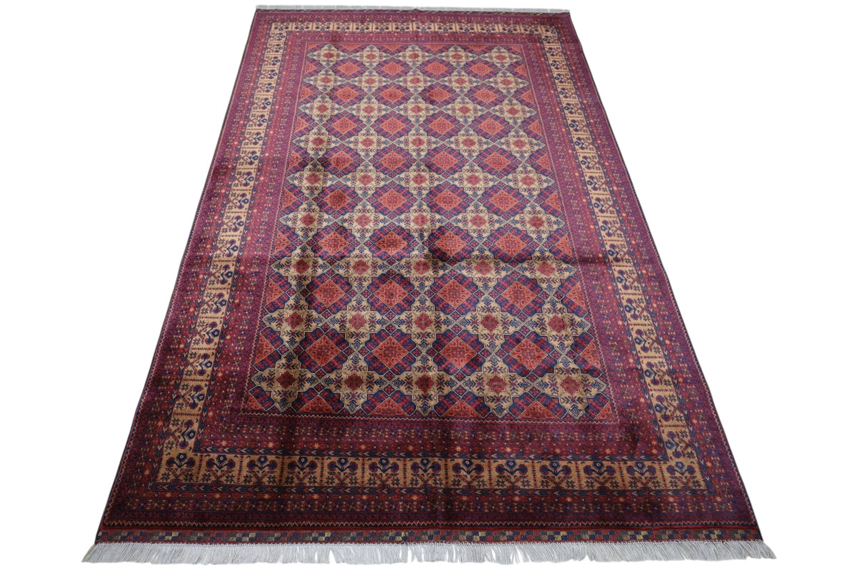 Afghani Rug 7x10 size range tribal laid flat