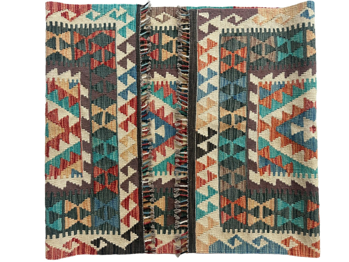 Afghan Chobi Kilim Rug 3'6" x 7', Hand-Woven, view 3