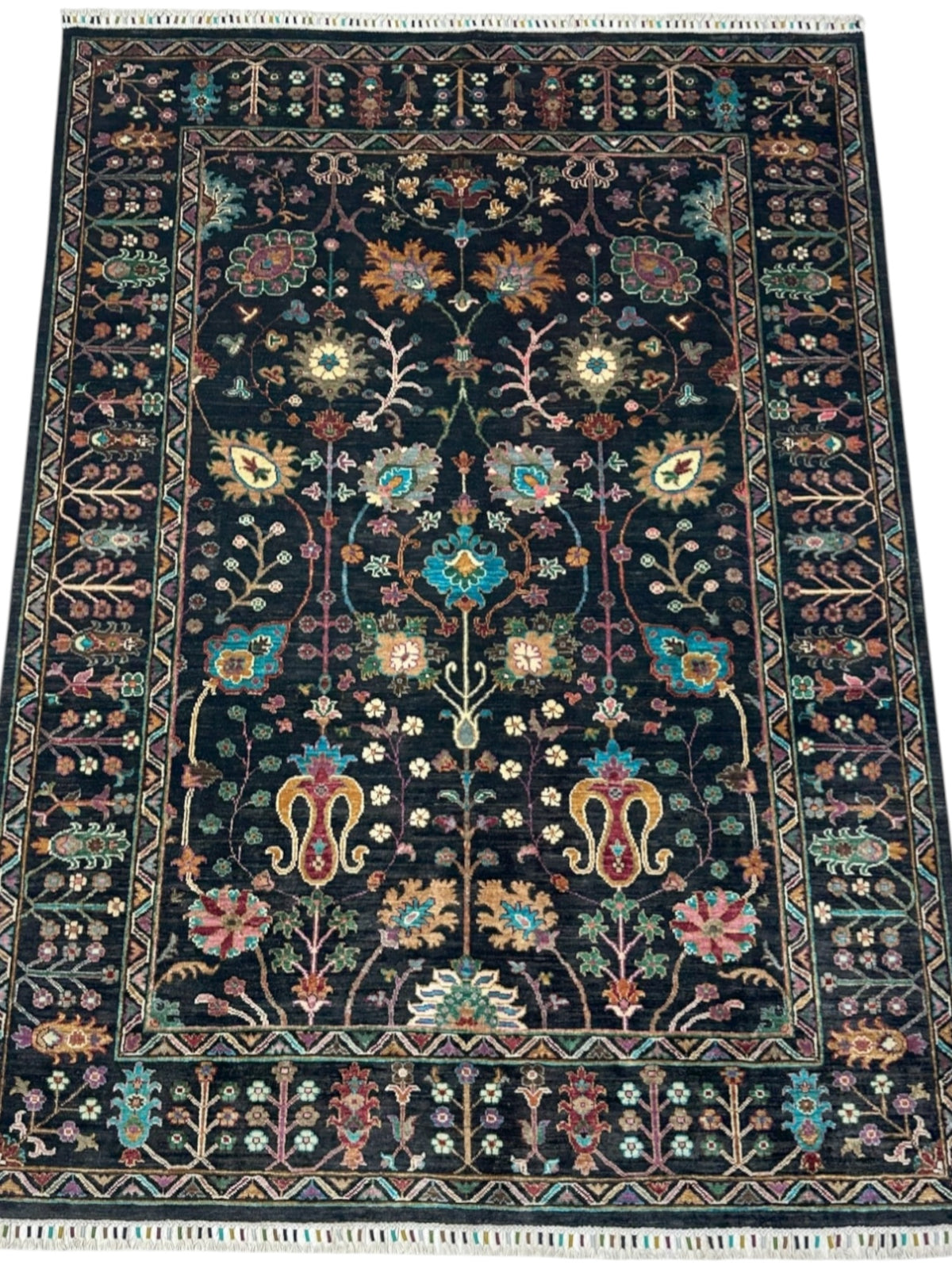 Afghani Rug 6x9 size range tribal laid flat