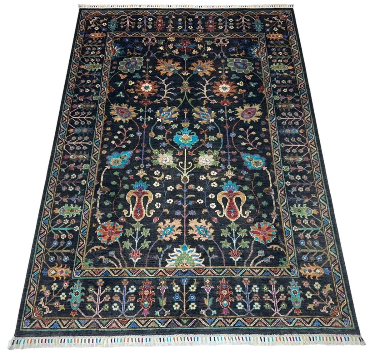 Afghani Rug 6x9 size range tribal laid flat
