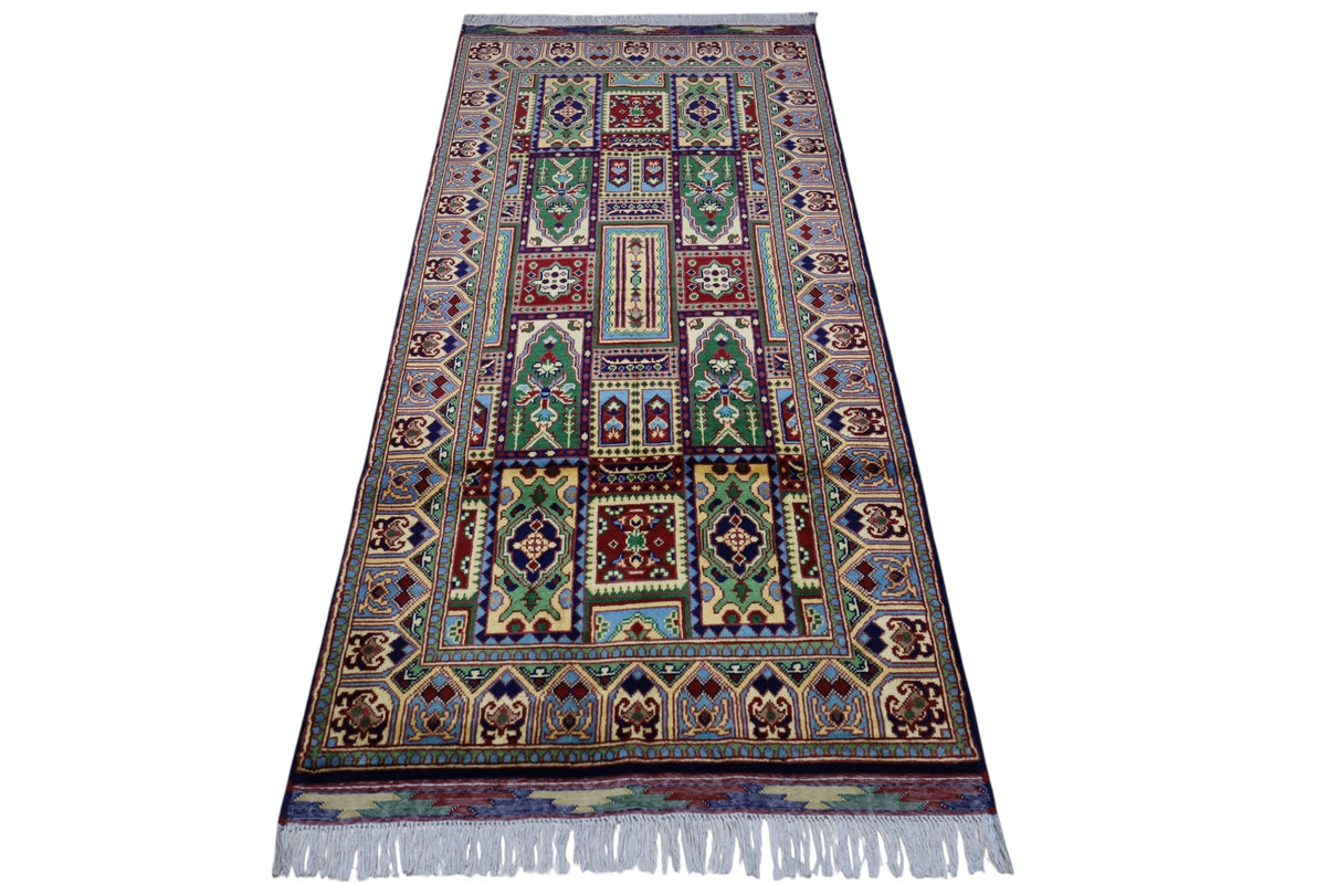 Afghani Runner runner size range tribal Red Cream laid flat