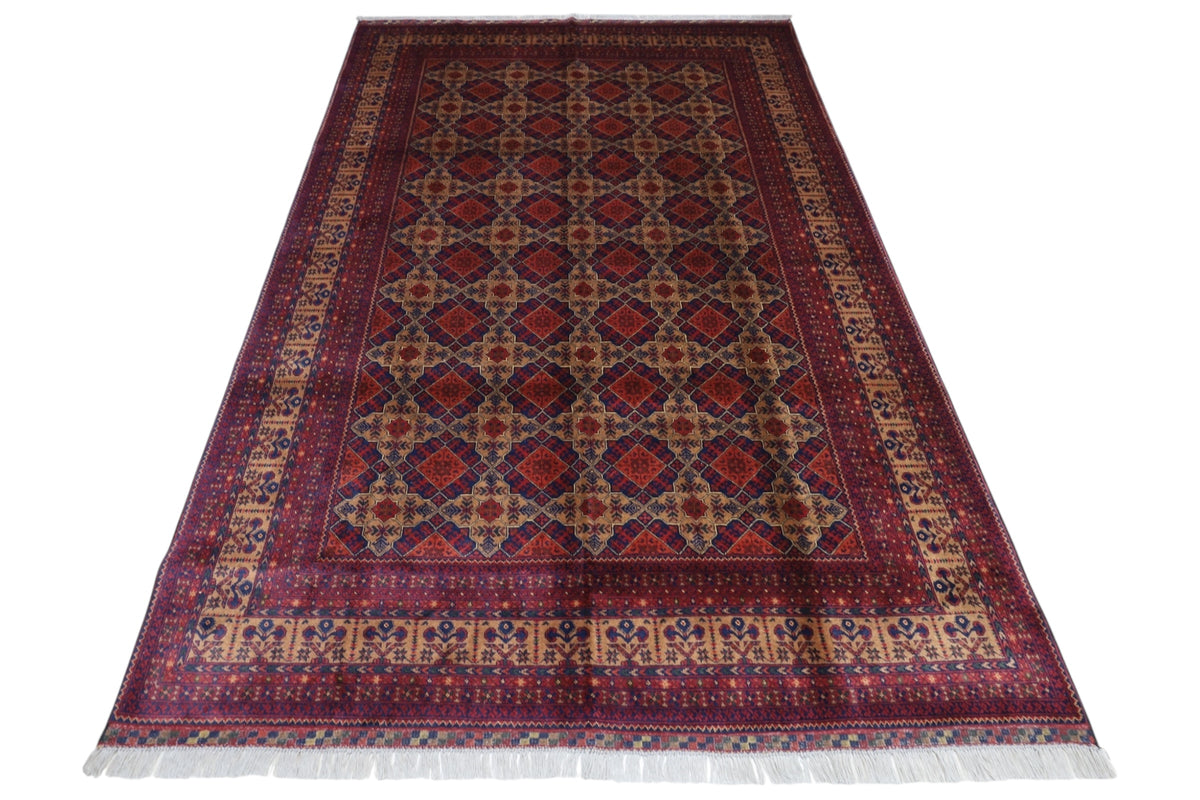 Afghani Rug 7x10 size range tribal laid flat