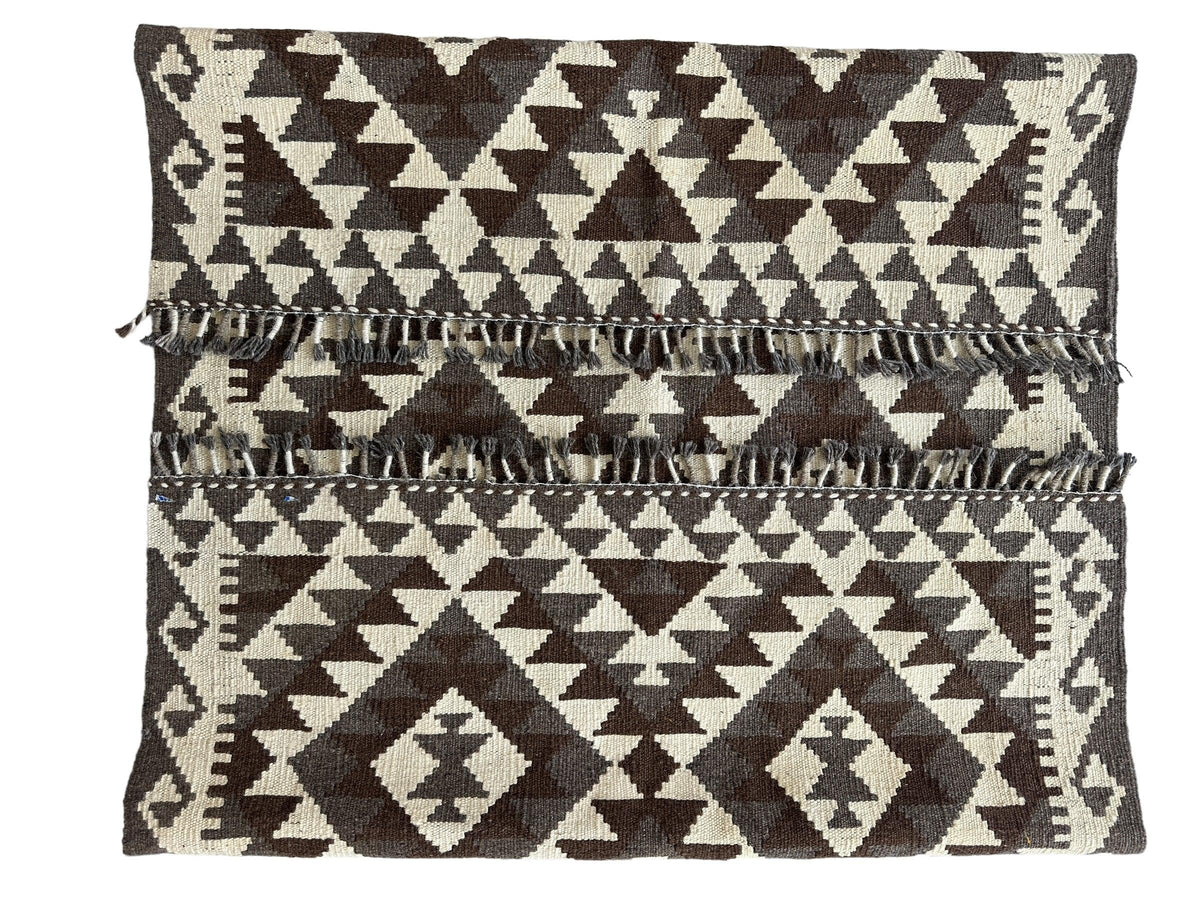 Afghan Chobi Kilim Rug 3'4" x 5'5", Hand-Woven, view 3