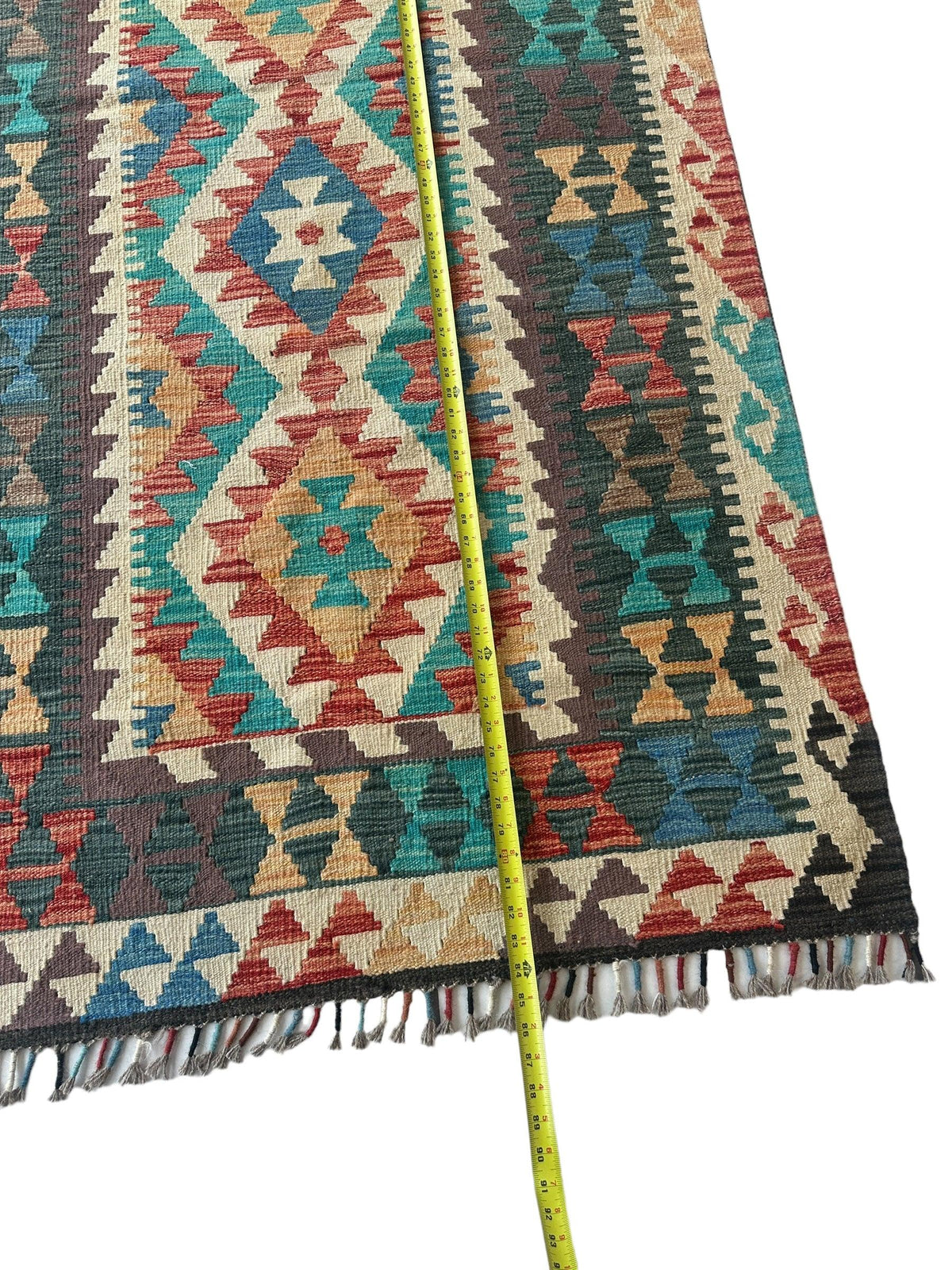 Afghan Chobi Kilim Rug 3'6" x 7', Hand-Woven, view 5