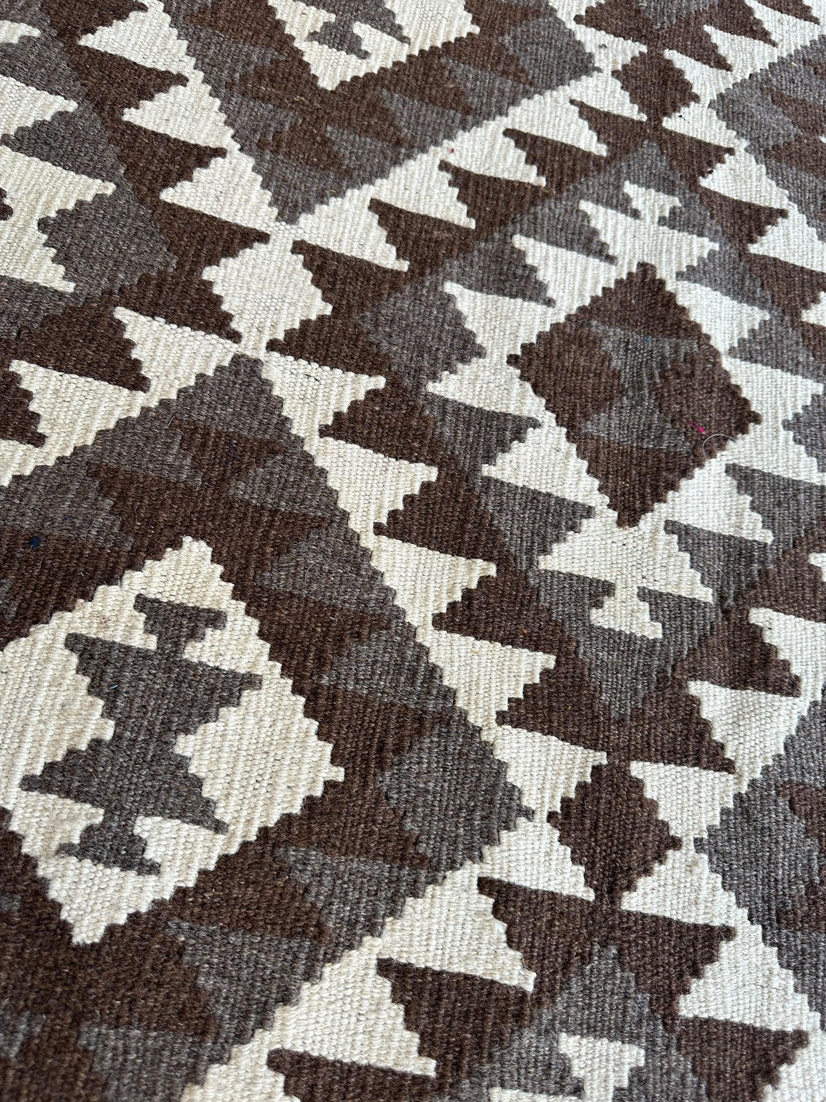 Afghan Chobi Kilim Rug 3'4" x 5'5", Hand-Woven, view 4