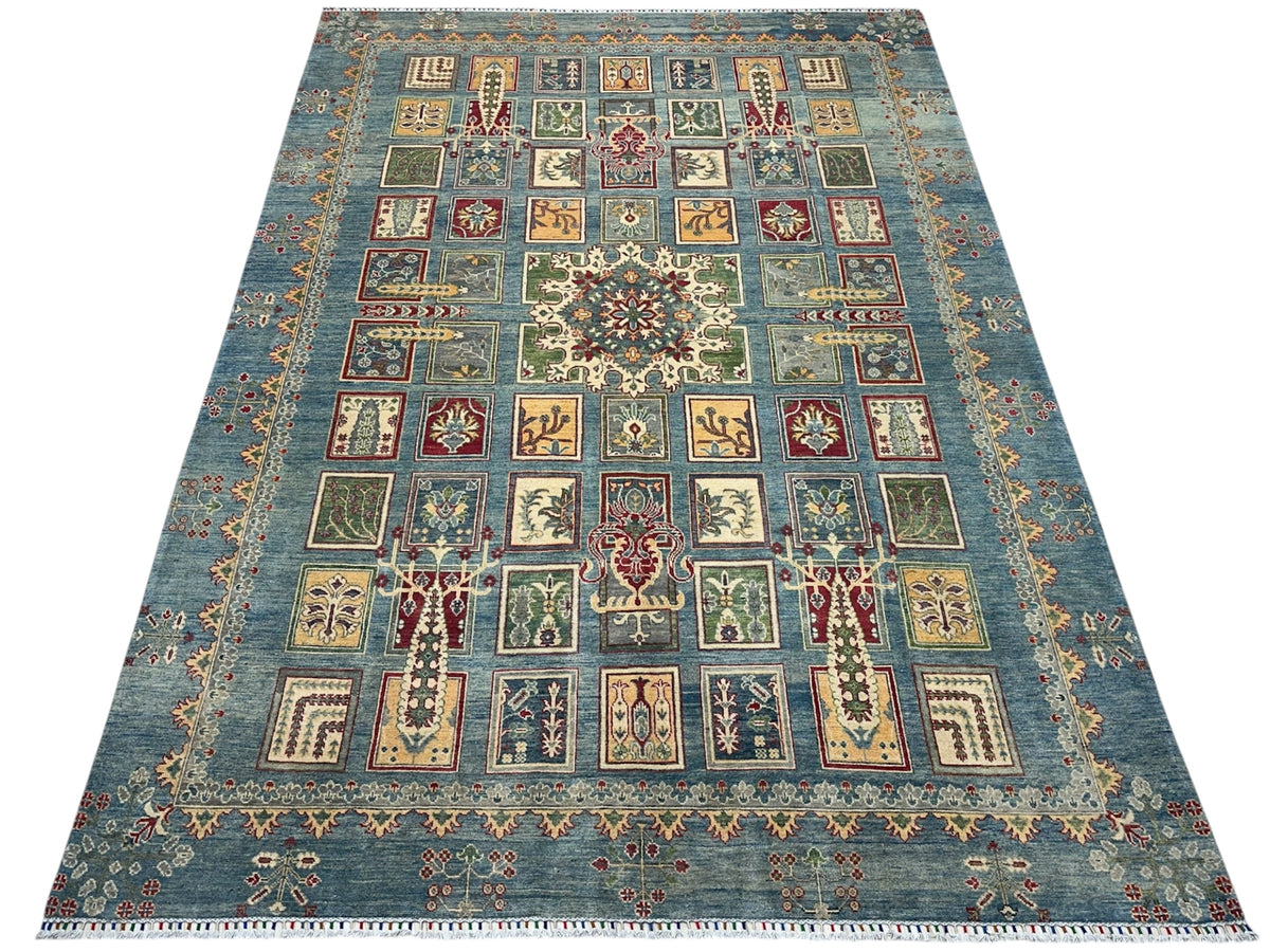 Afghani Rug 9x12 size range tribal laid flat