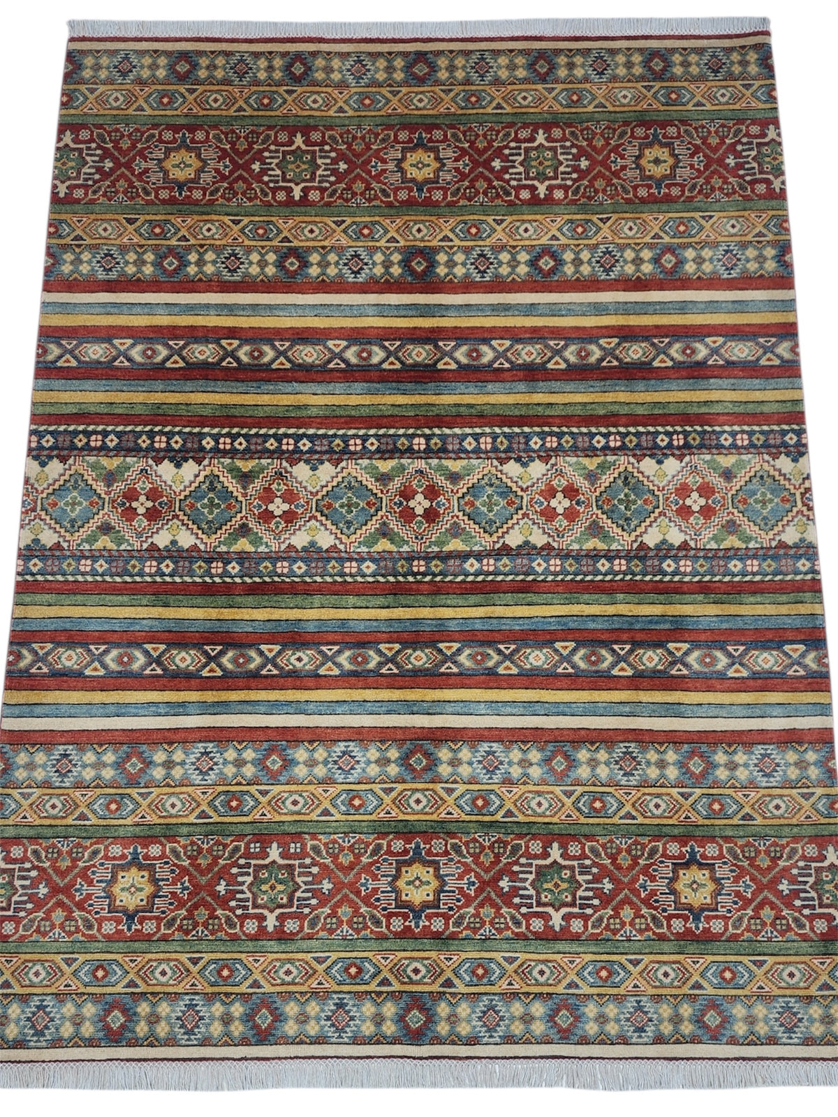 Afghani Rug 6x9 size range tribal laid flat