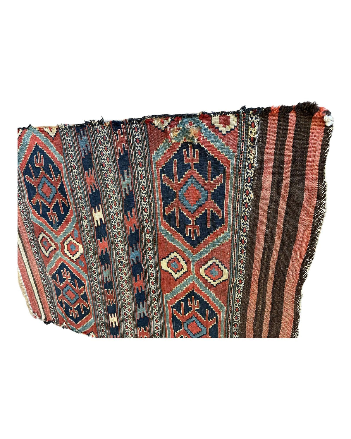 Antique Shahsavan Mafrash Panel 32" x 36", Hand-Woven Wool, view 2