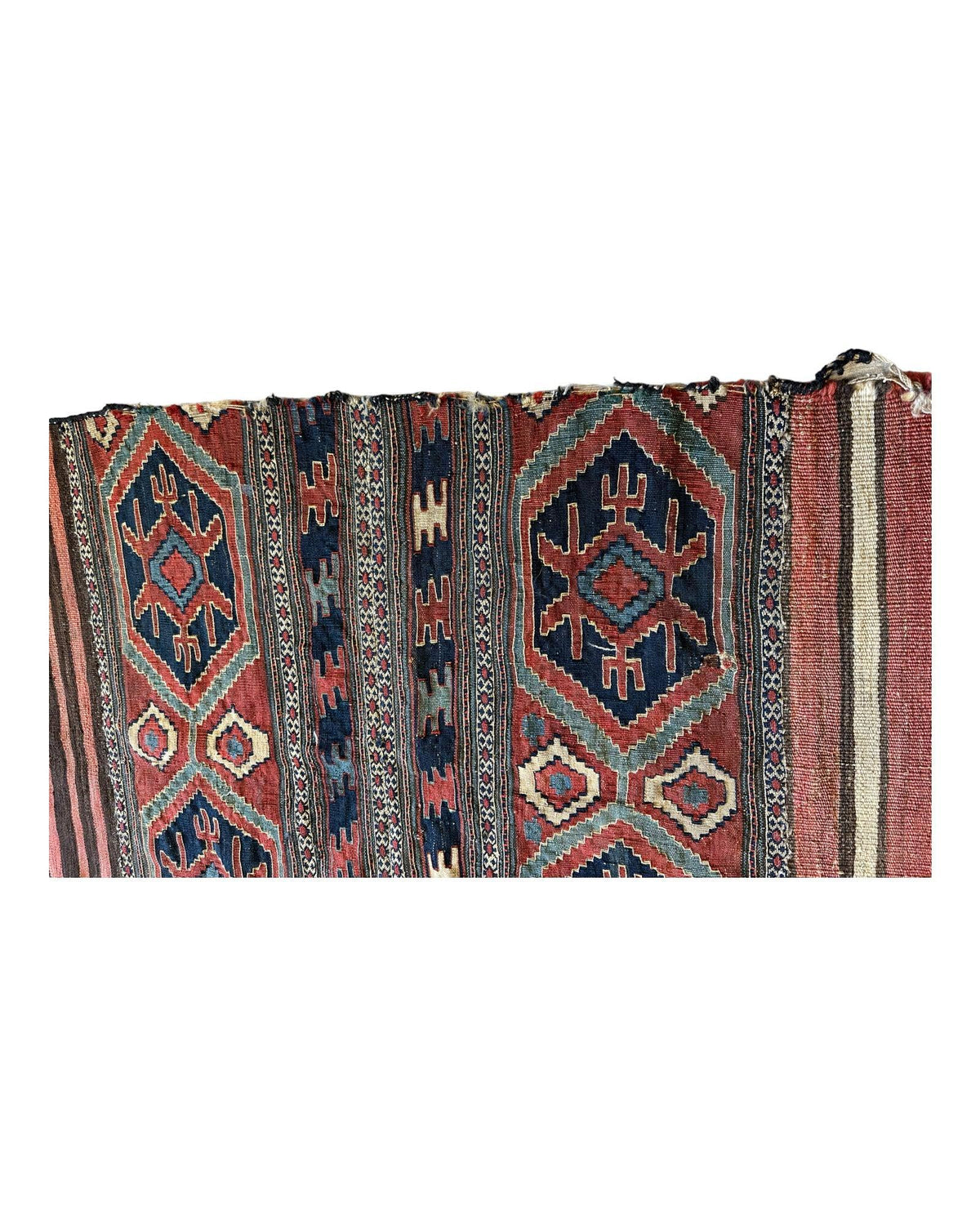 Antique Shahsavan Mafrash Panel 32" x 36", Hand-Woven Wool, view 3