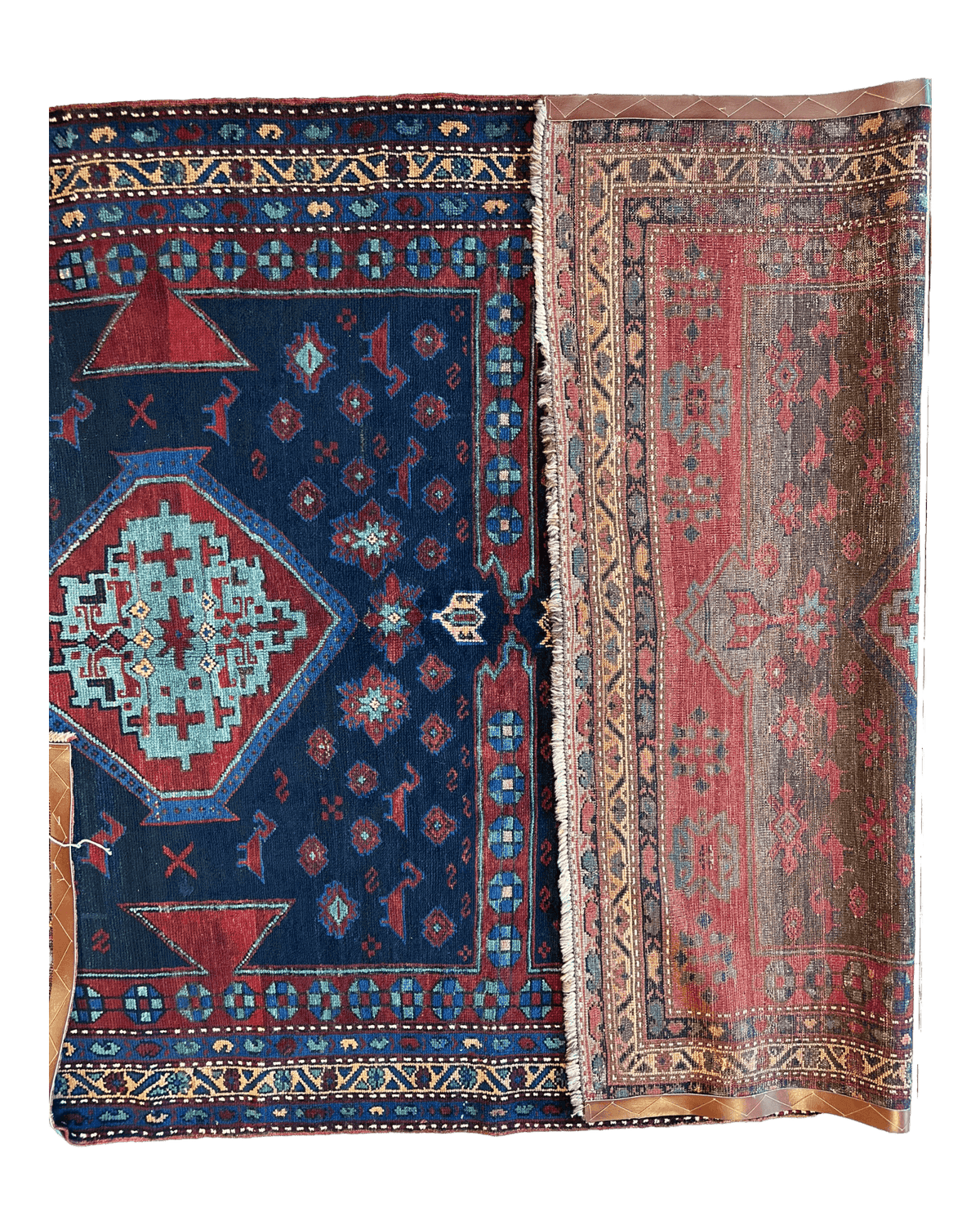 Antique Caucasian Kazak Rug 5'3" x 8'3", Hand-Knotted Wool, c. 1900, view 10